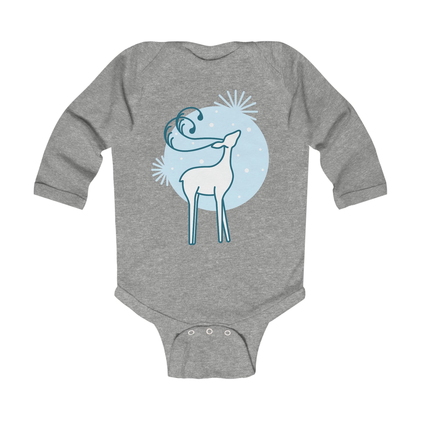 Holiday Deer- Infant Long Sleeve Bodysuit