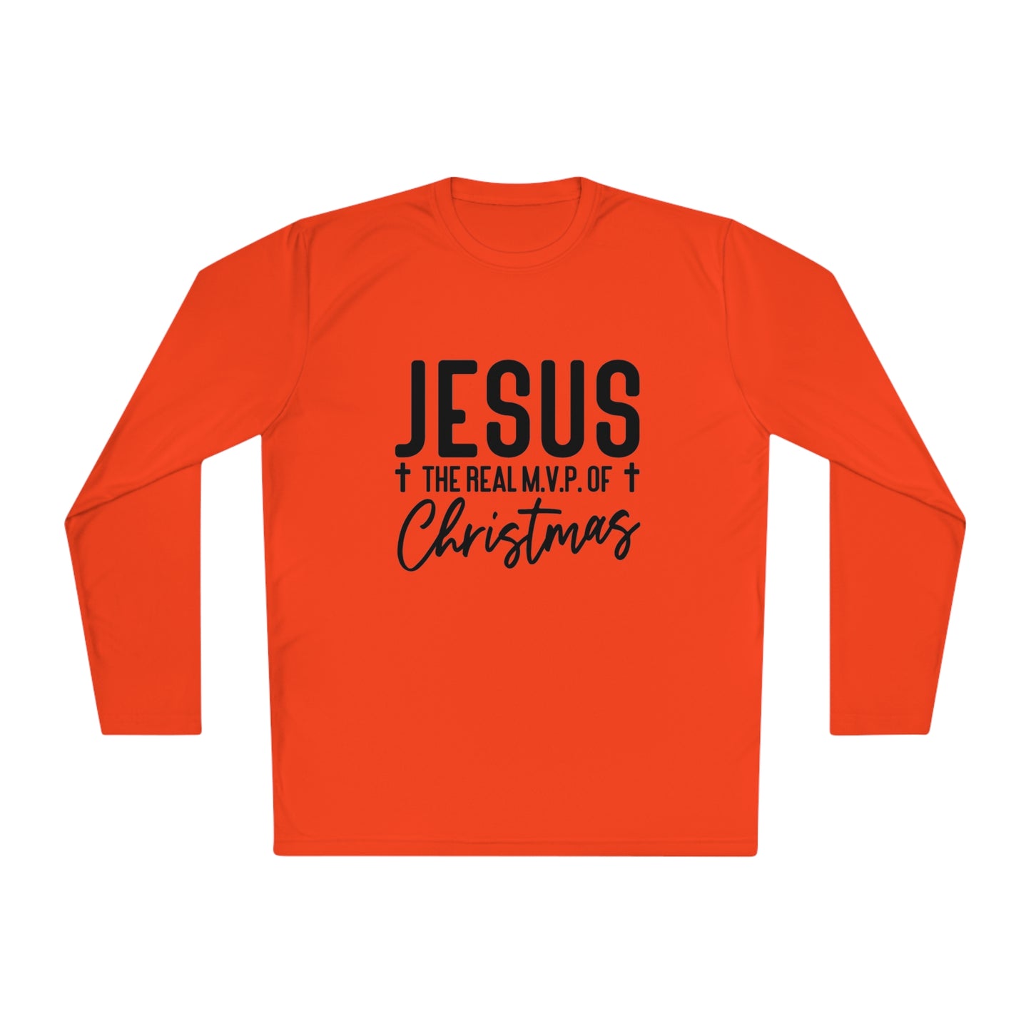 Jesus MVP of Christmas- Unisex Lightweight Long Sleeve Tee