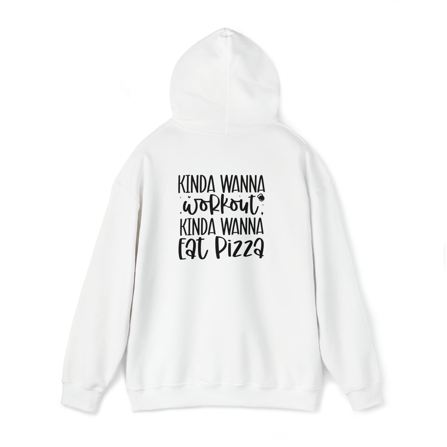 Work out vs Pizza- Unisex Heavy Blend™ Hooded Sweatshirt