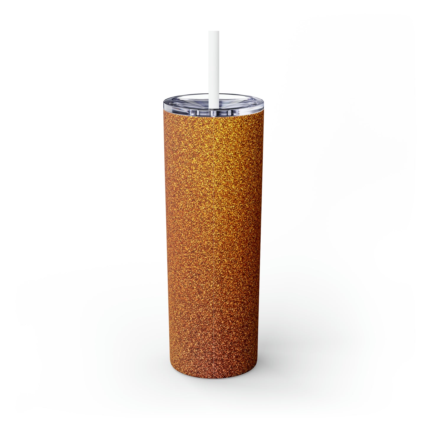 Fall Gnome love-Skinny Tumbler with Straw, 20oz