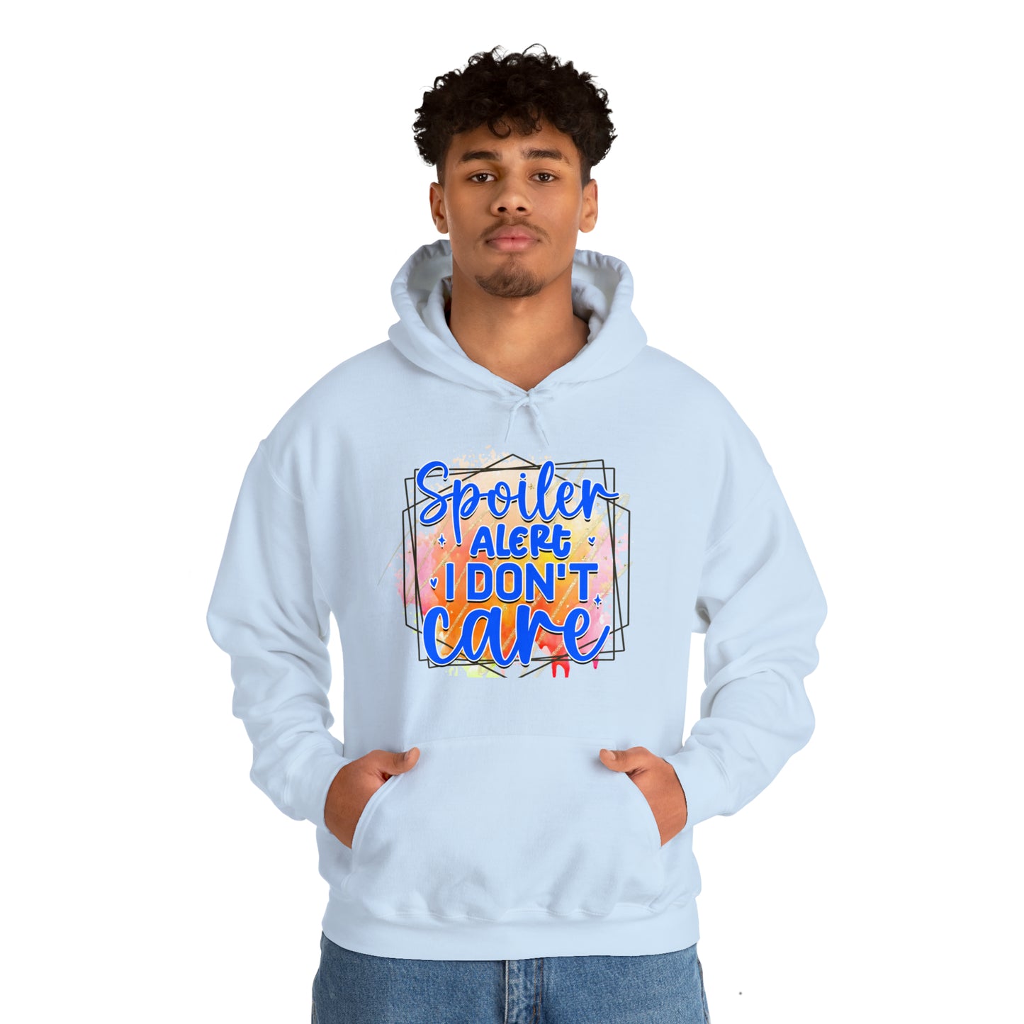 I DON'T CARE- Unisex Heavy Blend™ Hooded Sweatshirt