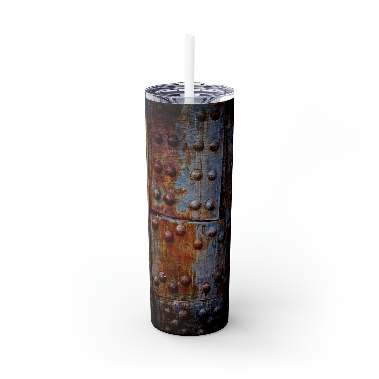 Rustic- Skinny Tumbler with Straw, 20oz