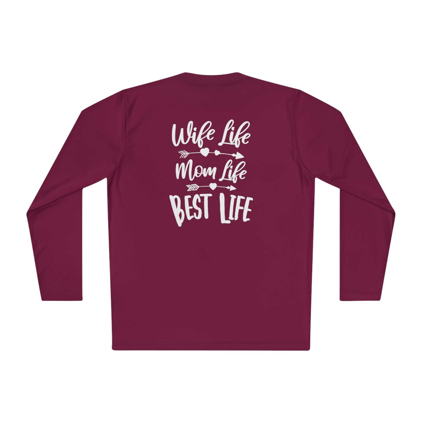 Wife Life, Mom Life- Unisex Lightweight Long Sleeve Tee