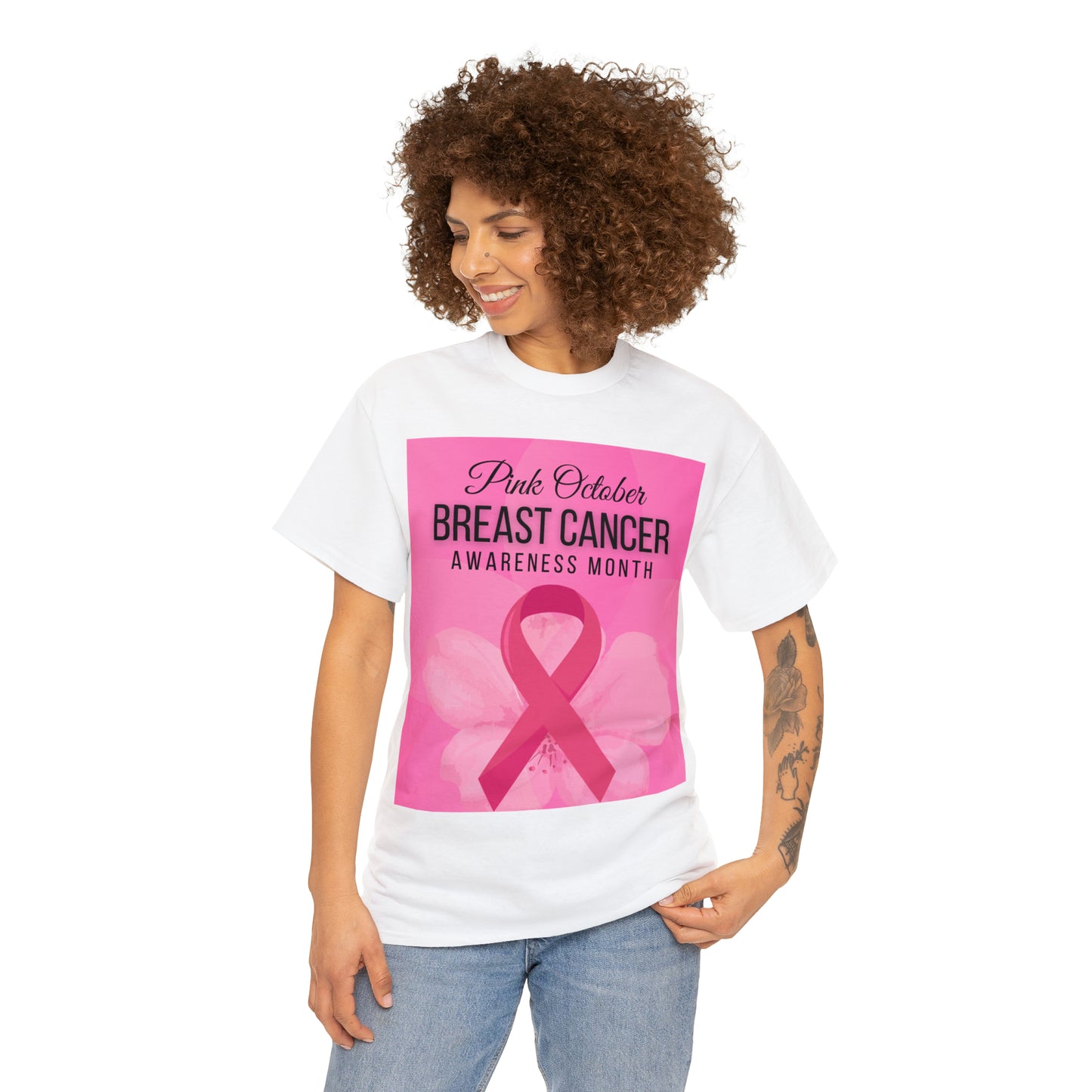 Breast Cancer Awareness -Unisex Heavy Cotton Tee