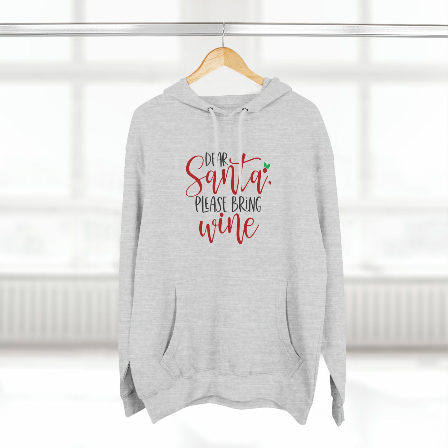 Please bring wine- Unisex Premium Pullover Hoodie