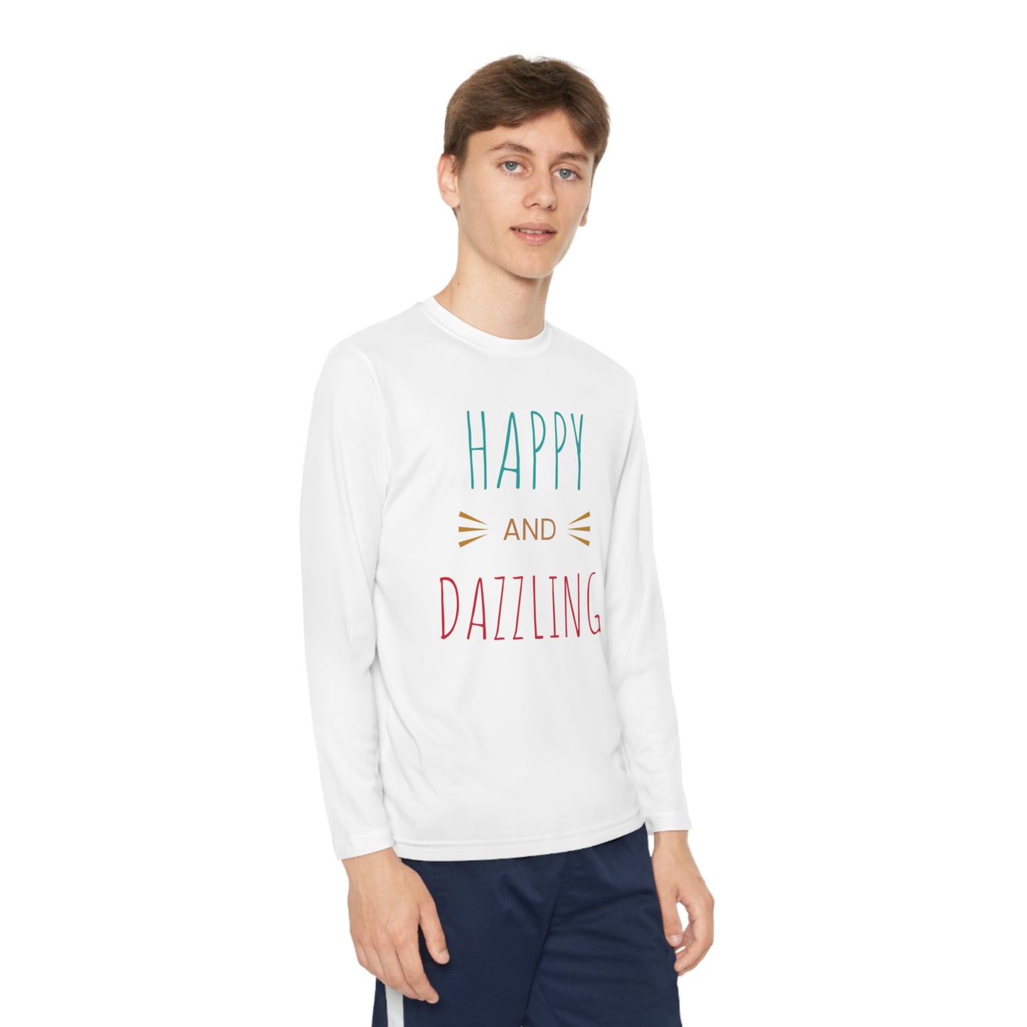 Happy and Dazzling-Youth Long Sleeve Competitor Tee