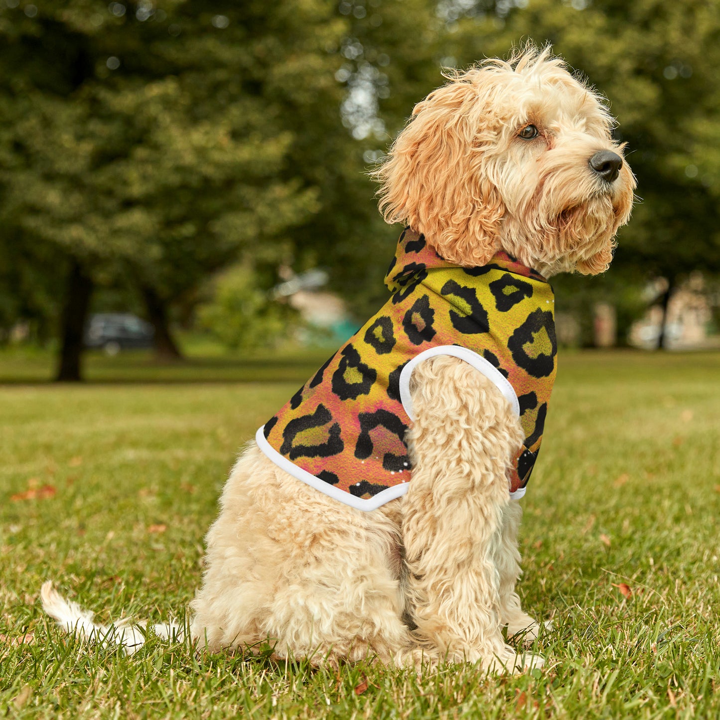 Orange and Pink - Cheetah print- Pet Hoodie