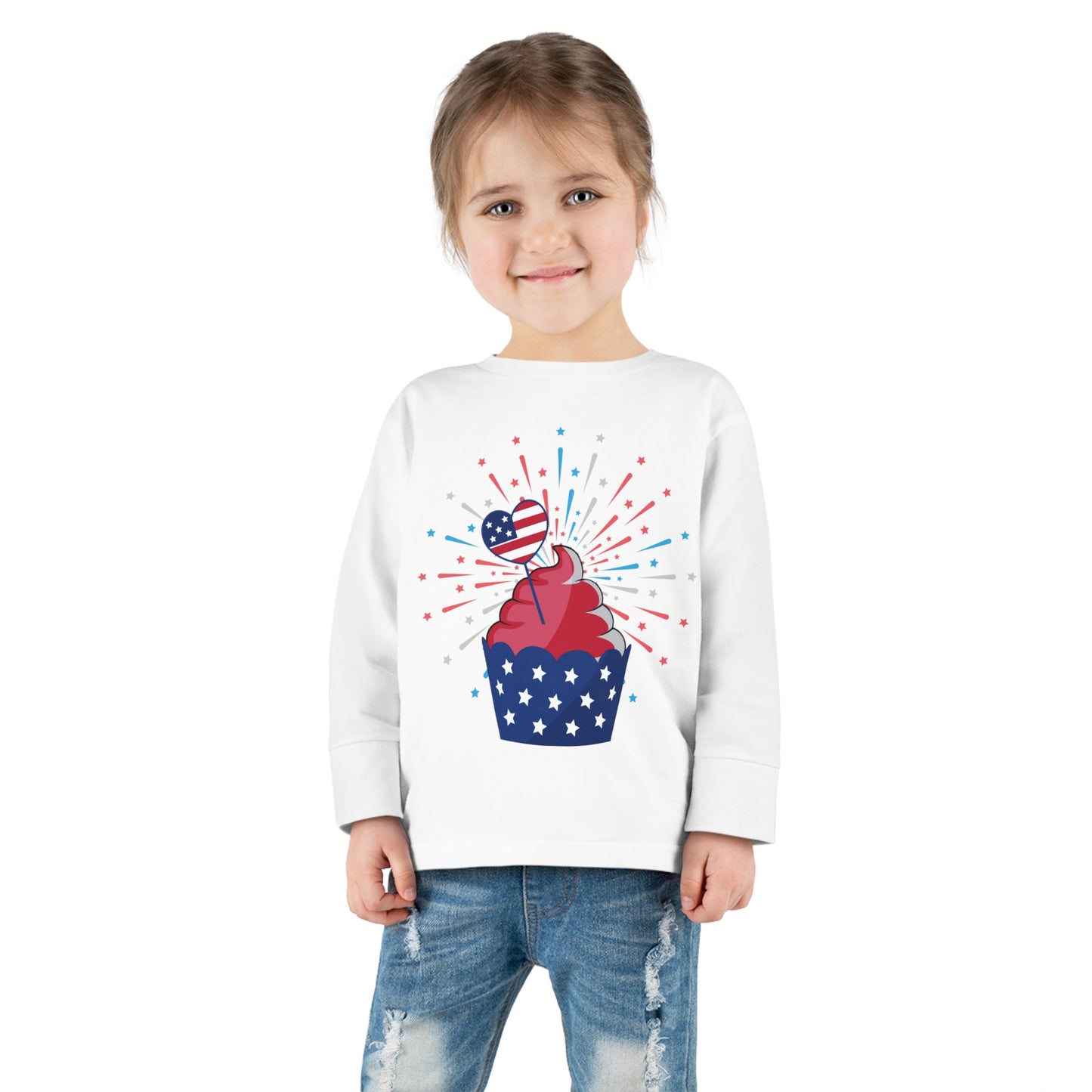 Independant cupcake-Toddler Long Sleeve Tee