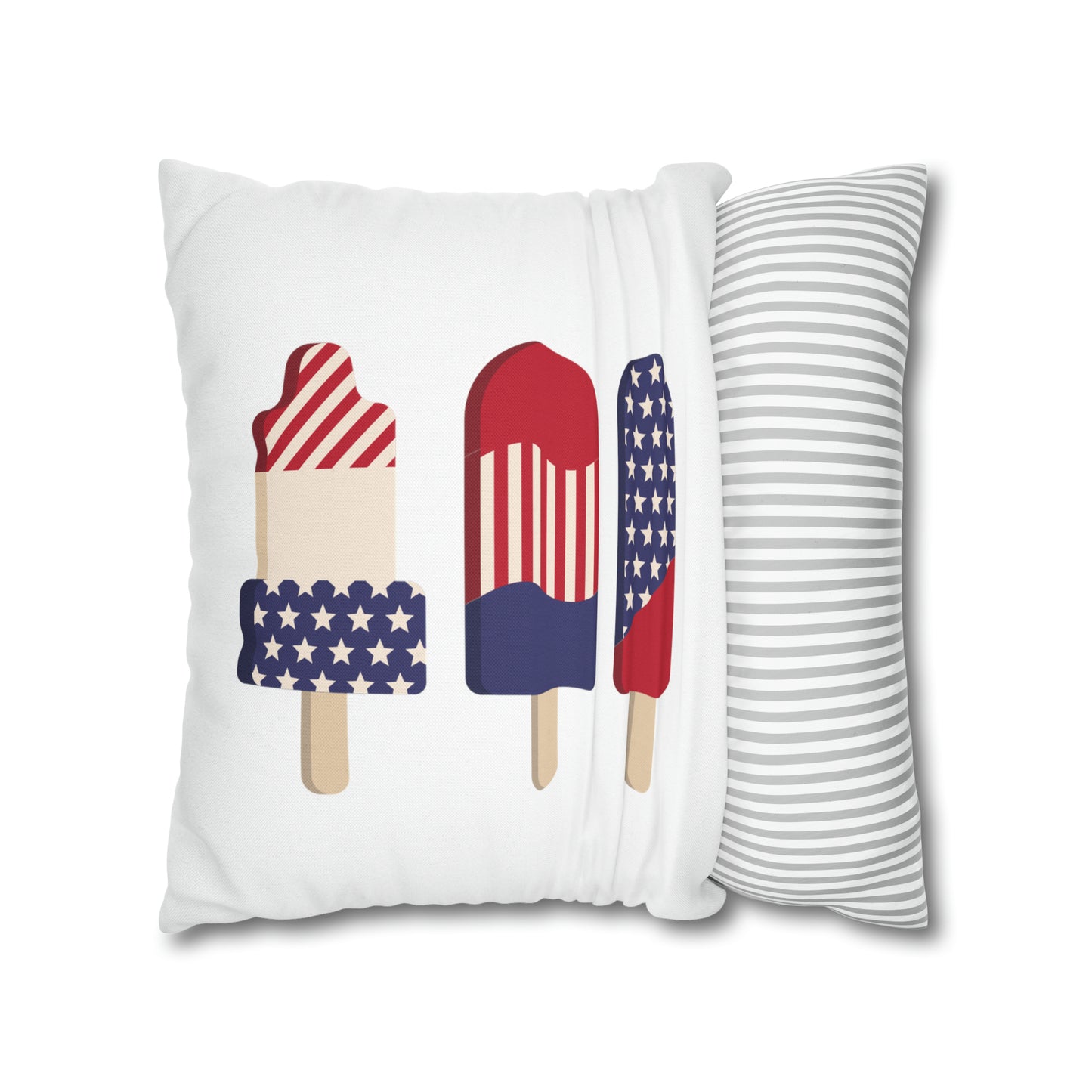 Liberty-Statue-Spun Polyester Square Pillow Case