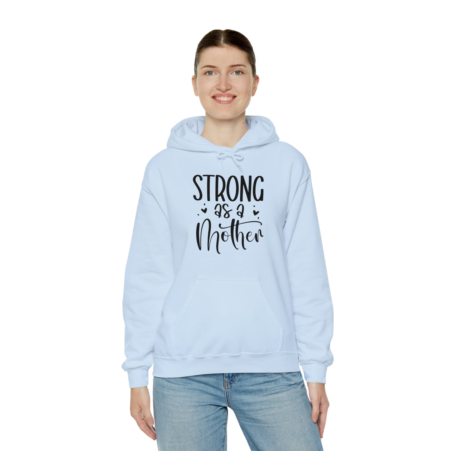 Strong as a mother- Unisex Heavy Blend™ Hooded Sweatshirt