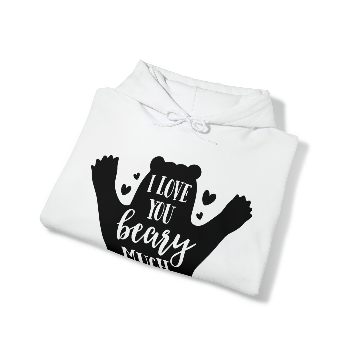 I love you Beary much- Unisex Heavy Blend™ Hooded Sweatshirt