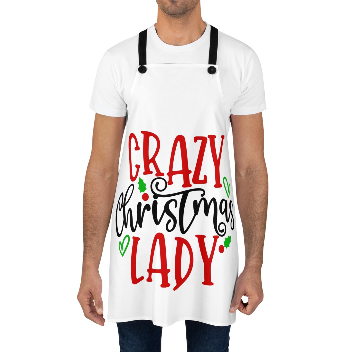 Crazy Christmas Lady- Apron (AOP)