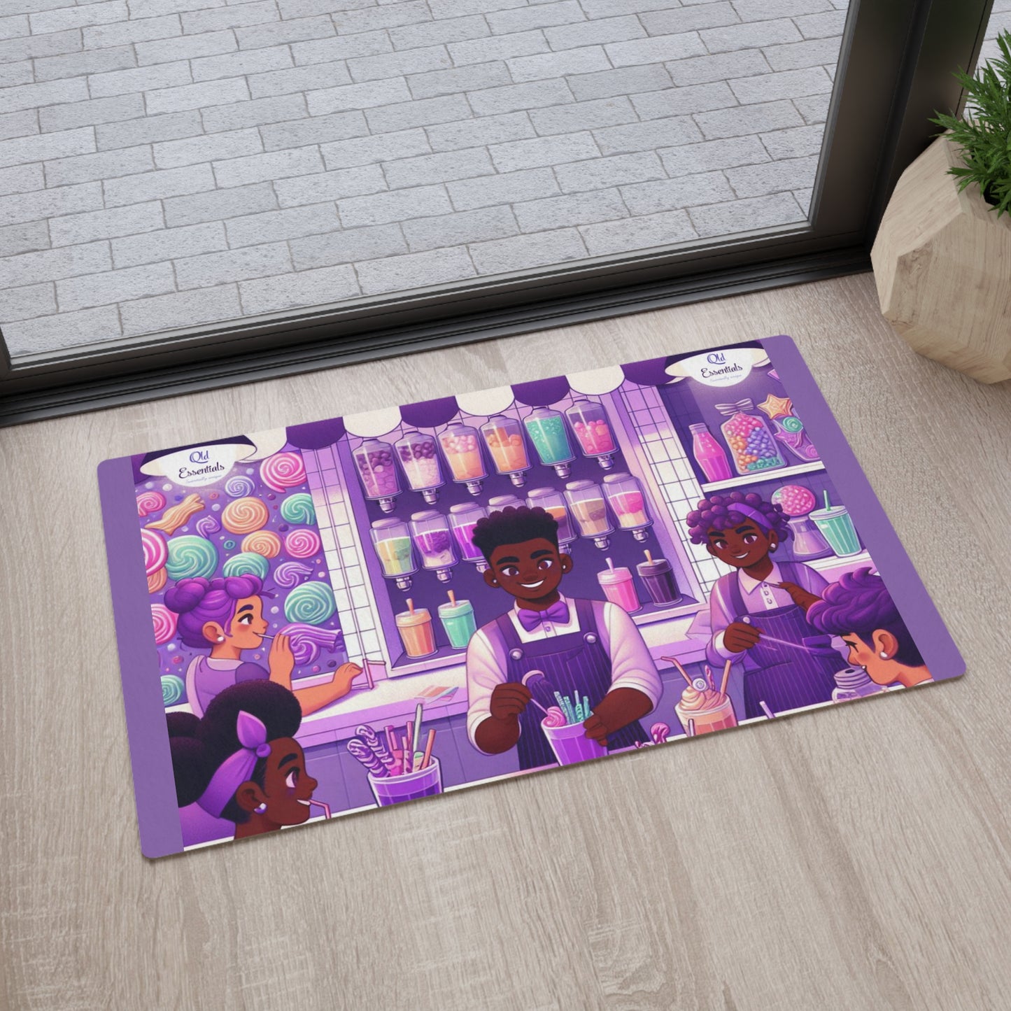 Purple Soda Shop-Floor Mat