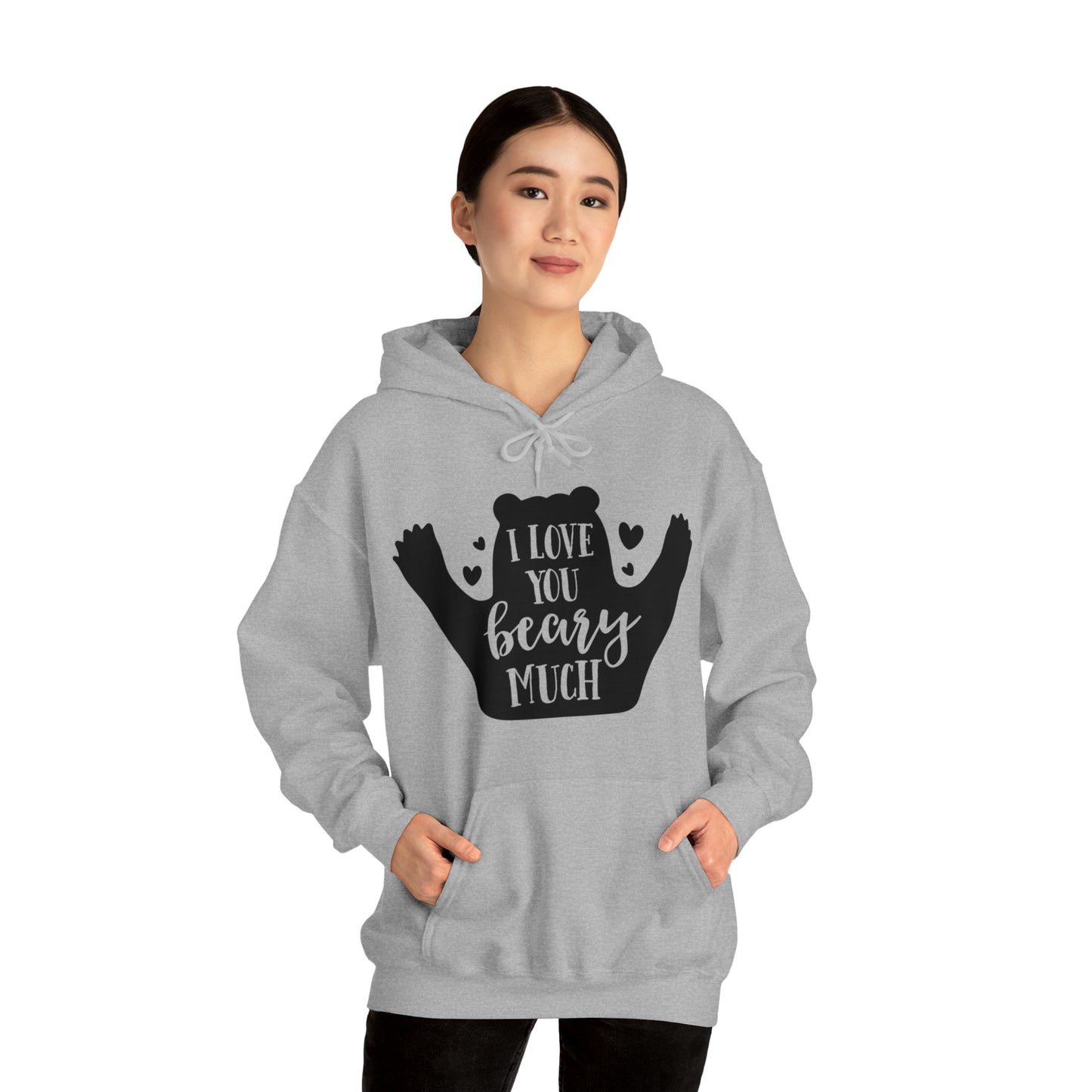 I love you Beary much- Unisex Heavy Blend™ Hooded Sweatshirt