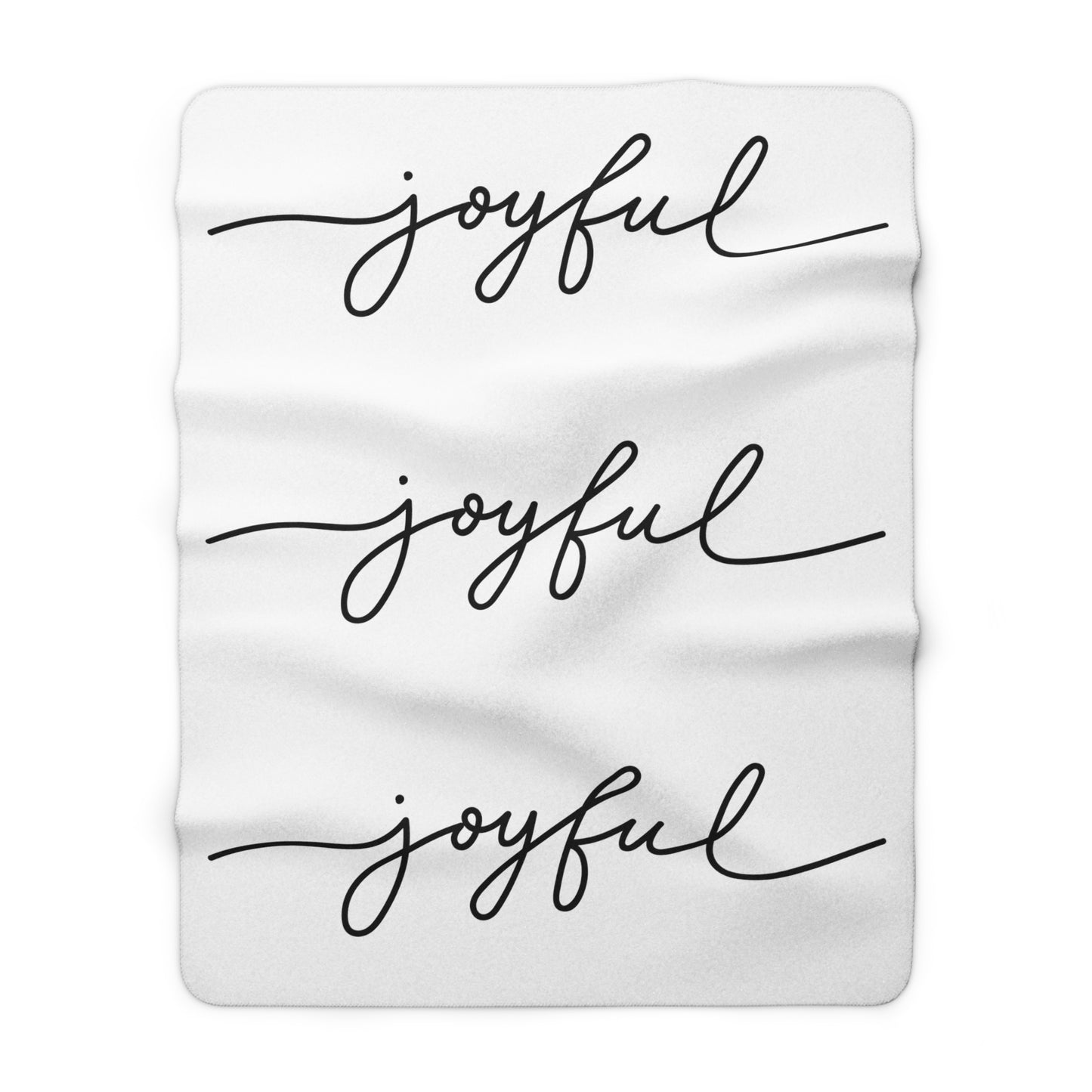 Joyful-Sherpa Fleece Blanket