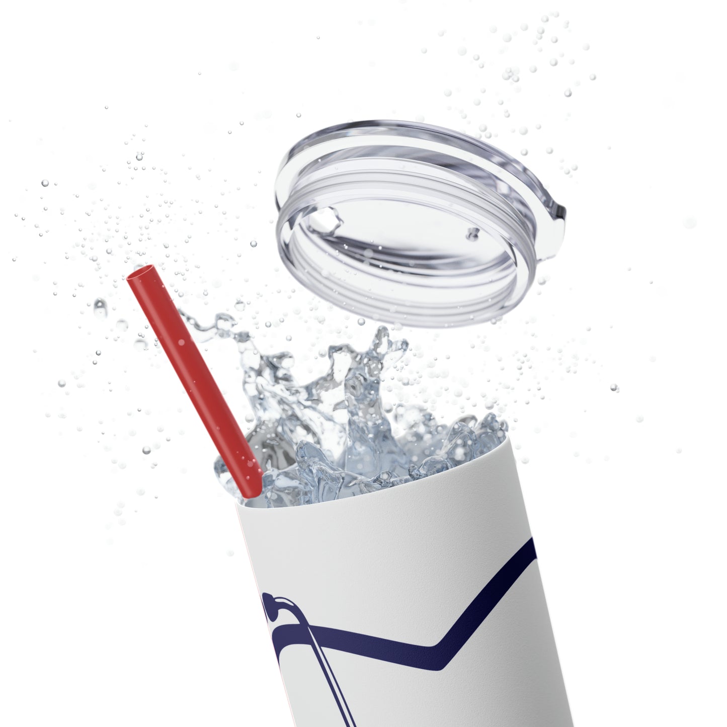 Hero-Skinny Tumbler with Straw, 20oz