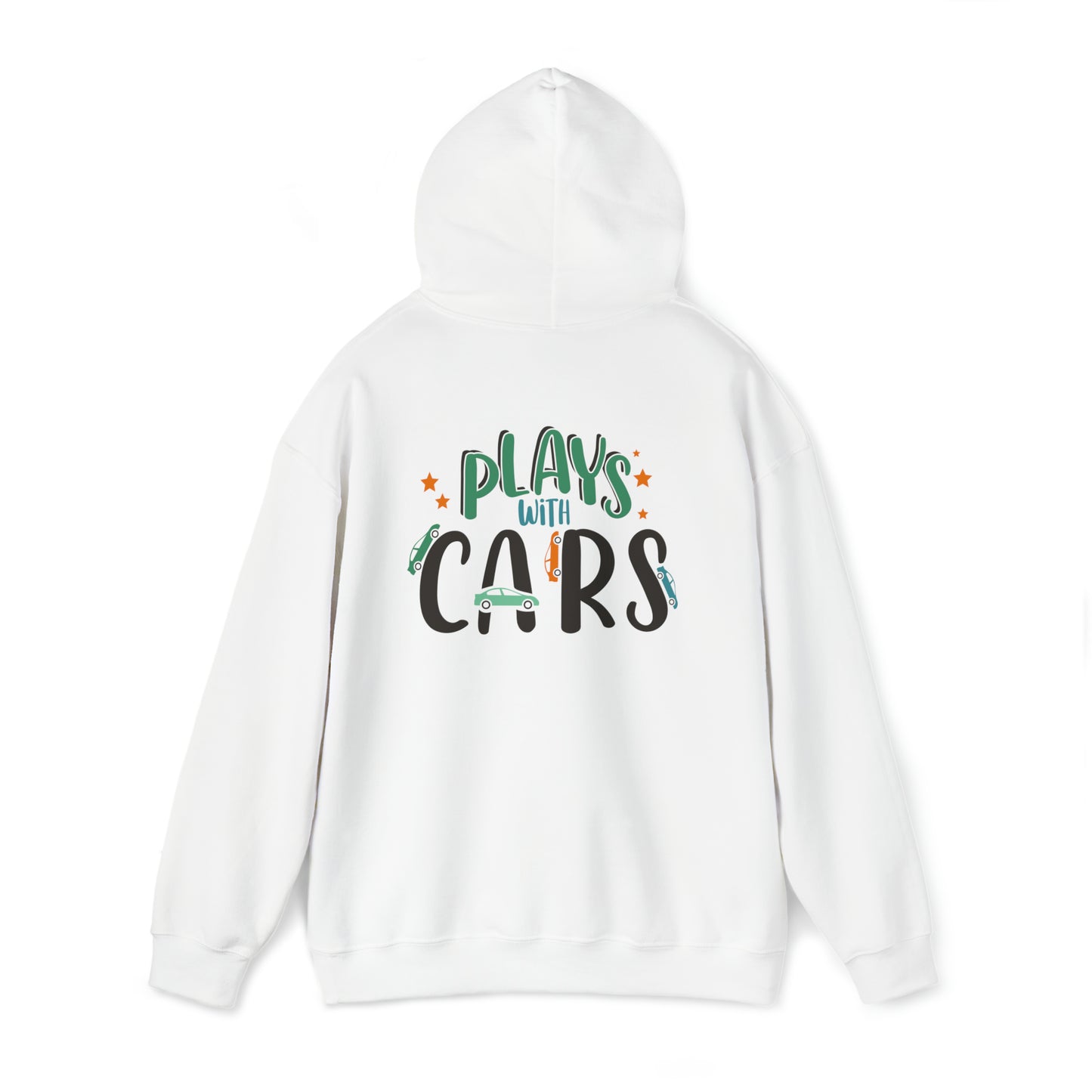 Dad plays with cars- Unisex Heavy Blend™ Hooded Sweatshirt