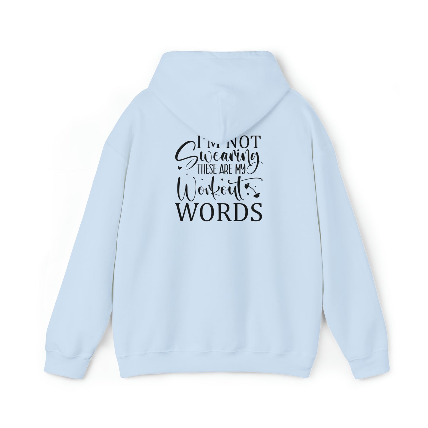 Workout words- Unisex Heavy Blend™ Hooded Sweatshirt