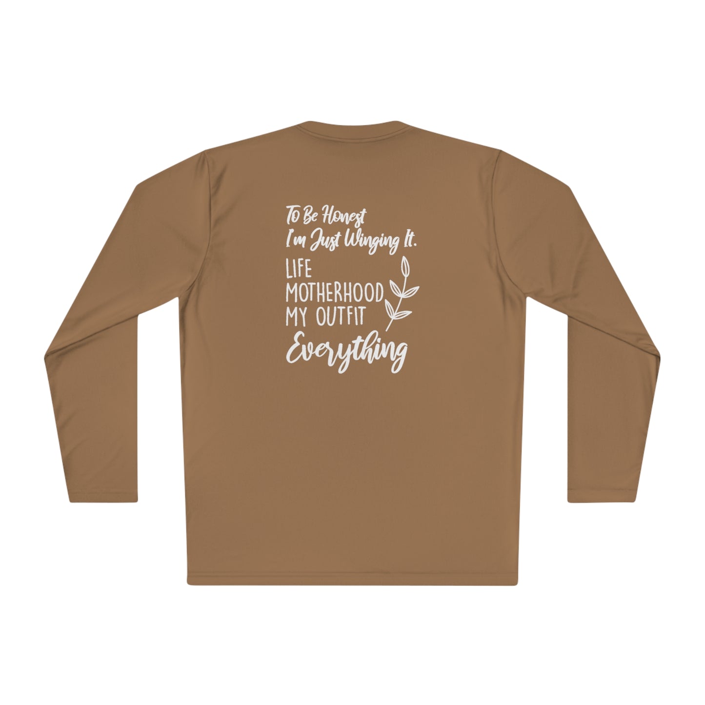 To be honest, I'm just winging it -Unisex Lightweight Long Sleeve Tee