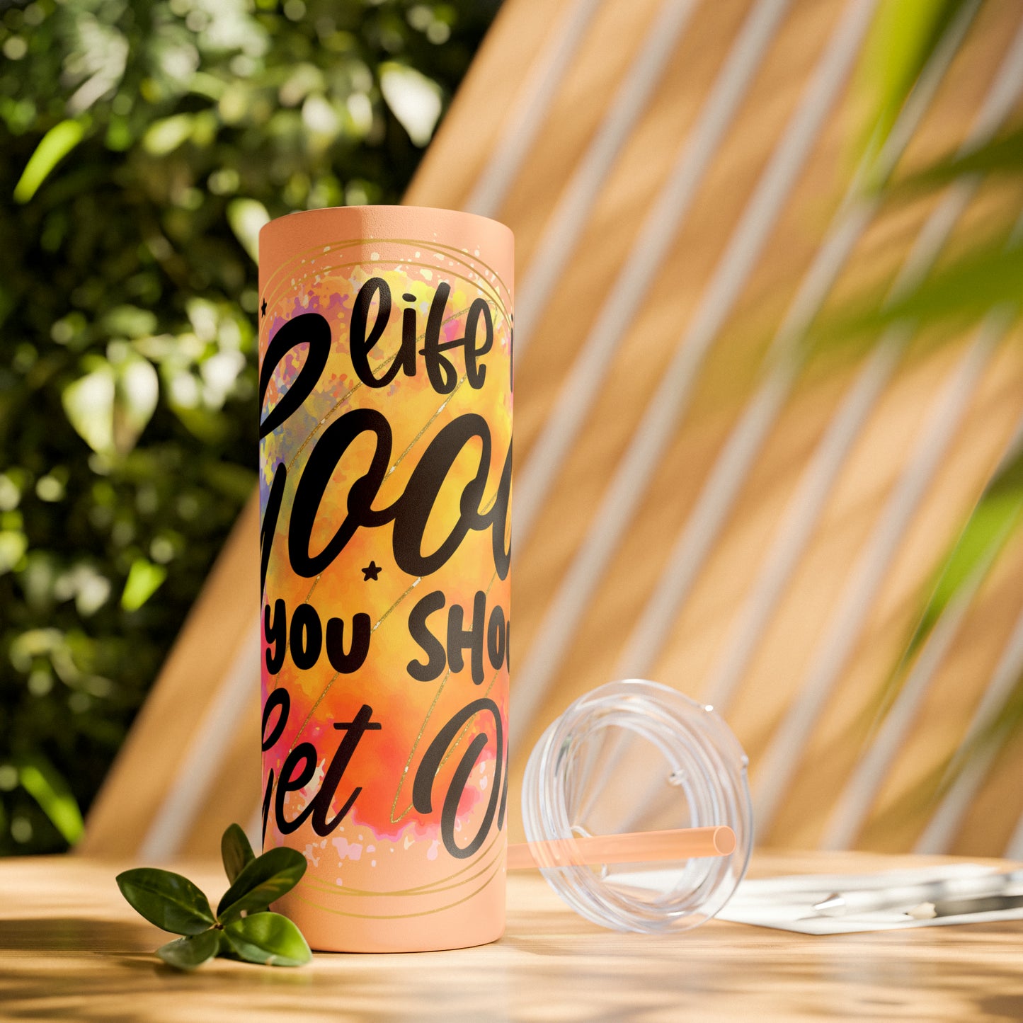 LIfe is good you should get one- Skinny Tumbler with Straw, 20oz