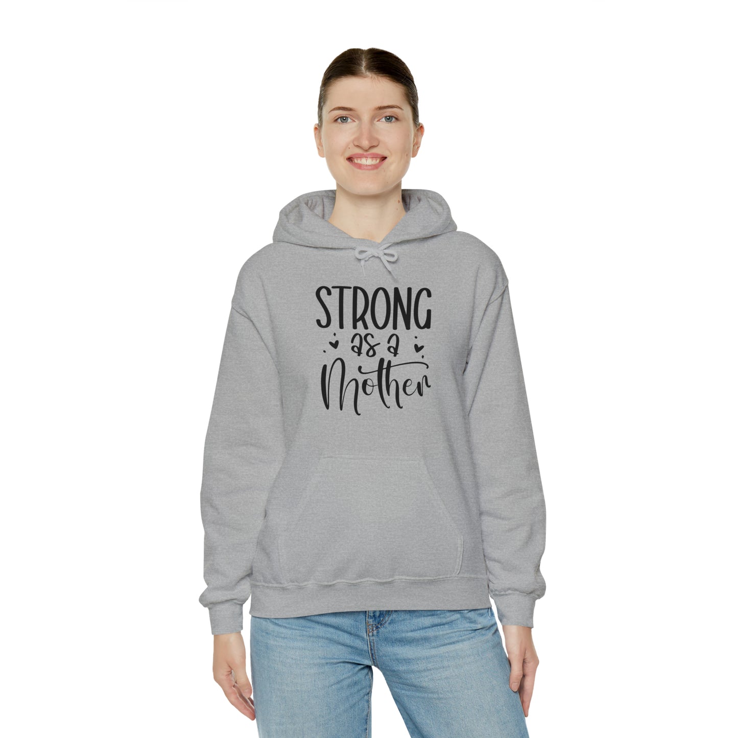 Strong as a mother- Unisex Heavy Blend™ Hooded Sweatshirt