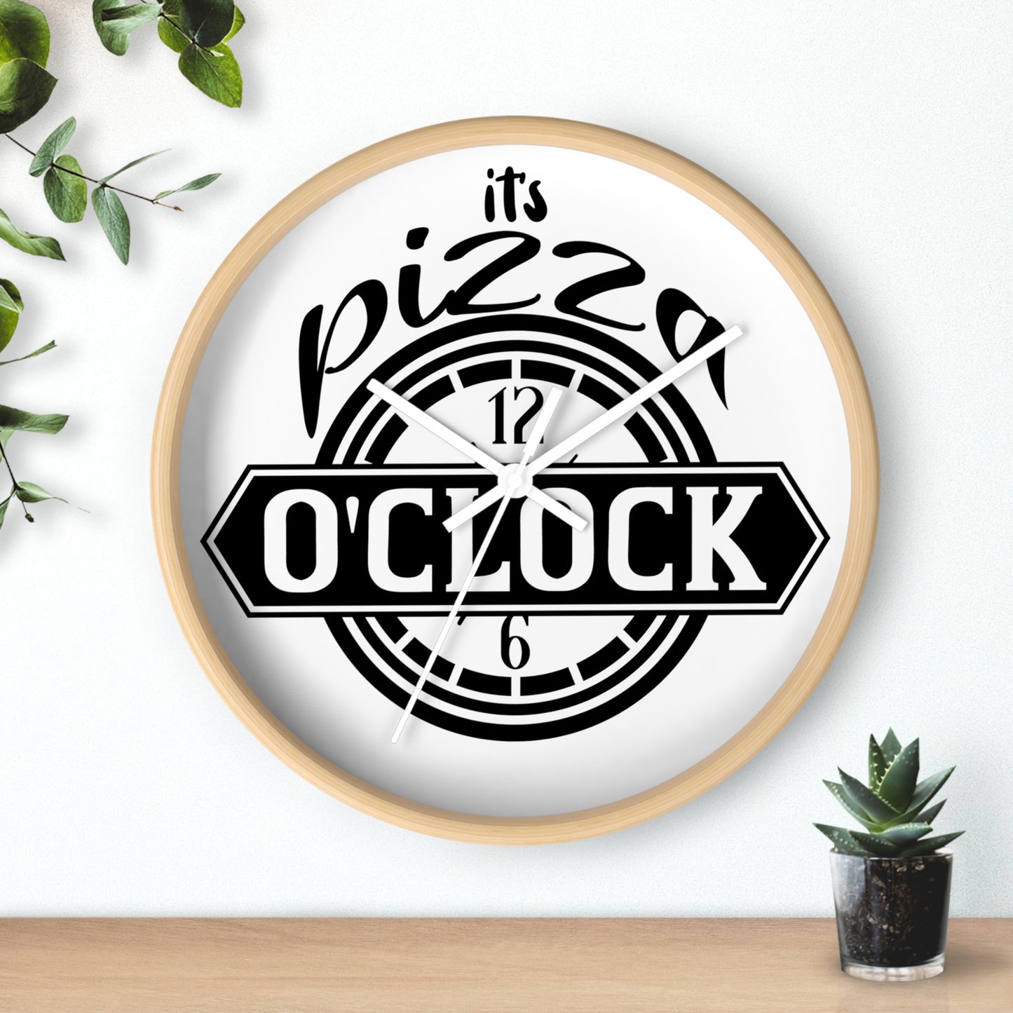 It's pizza 'clockWall Clock