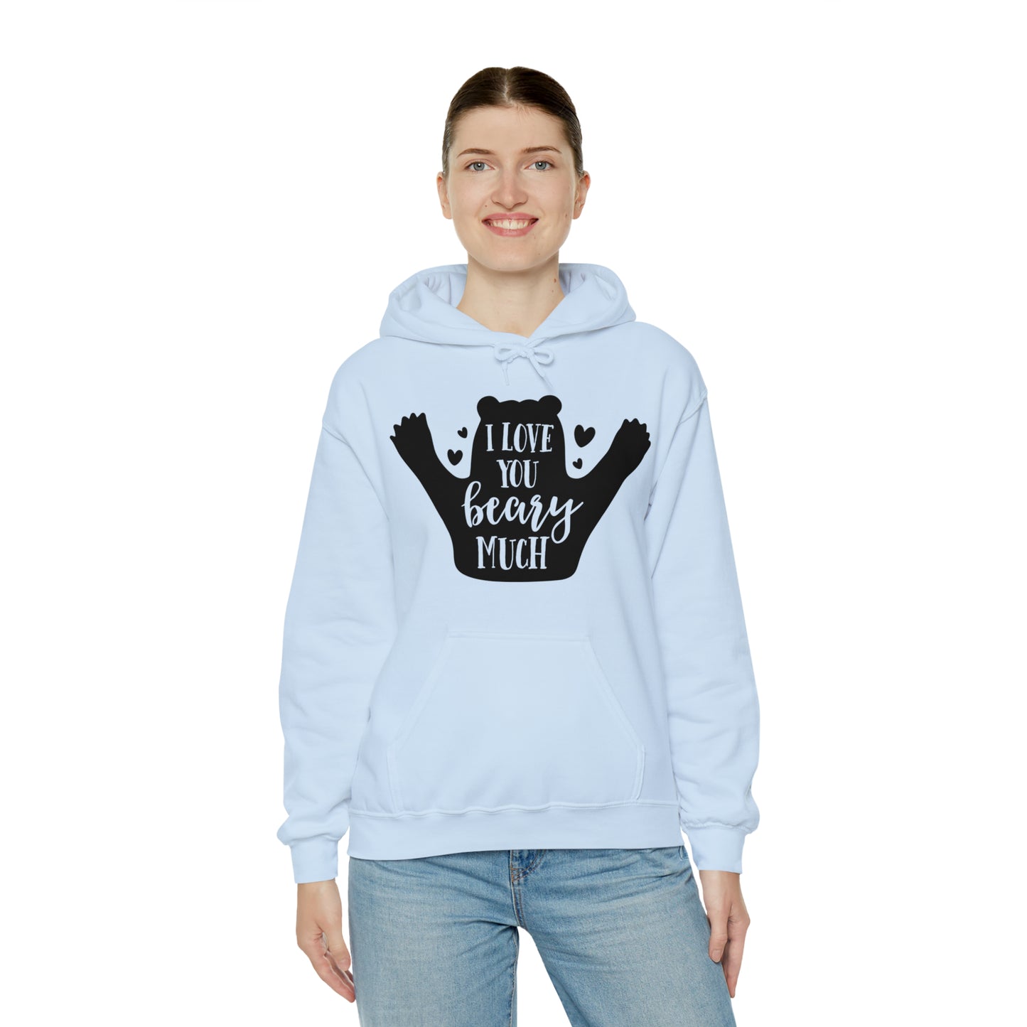 I love you Beary much- Unisex Heavy Blend™ Hooded Sweatshirt