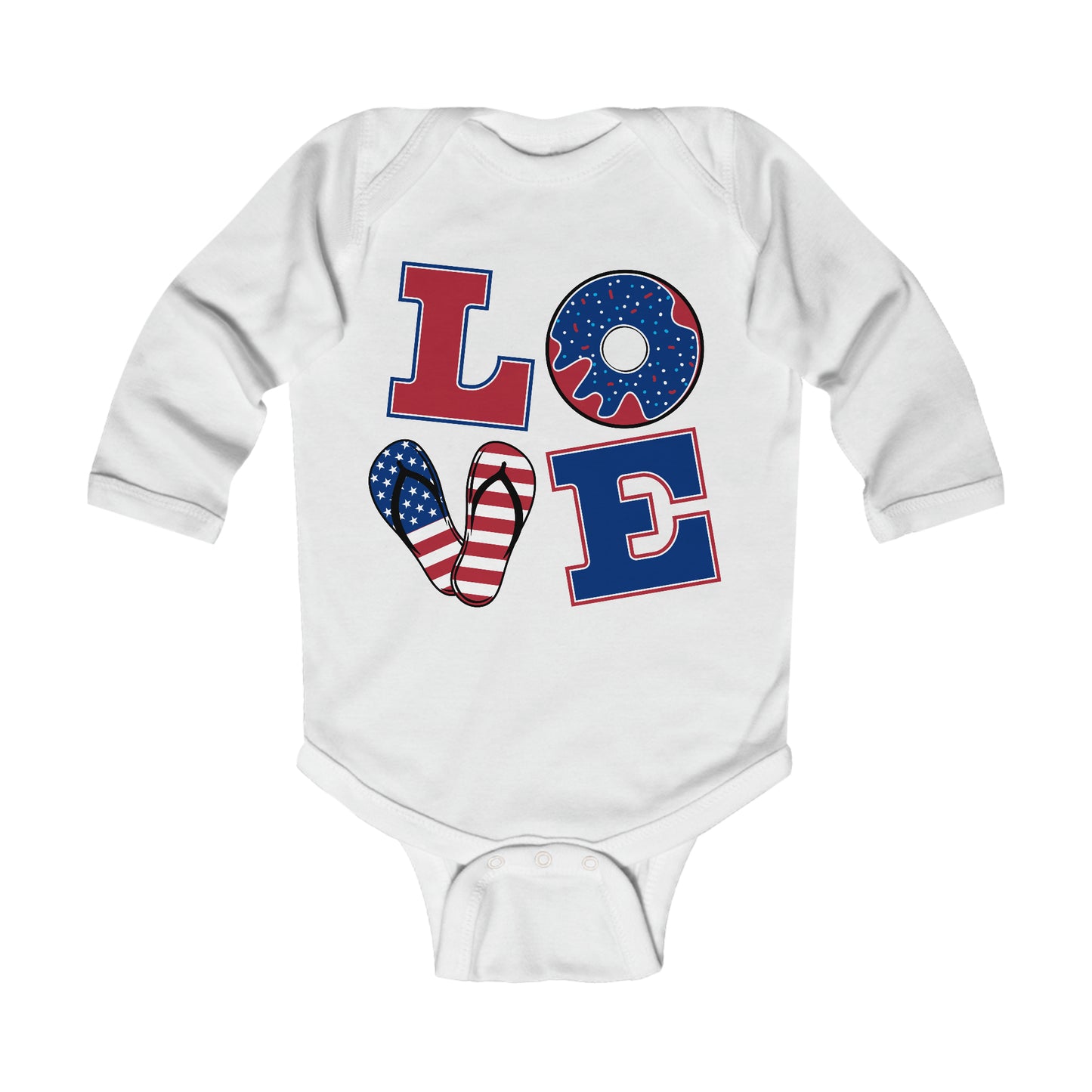 LOVE-Infant Long Sleeve Bodysuit