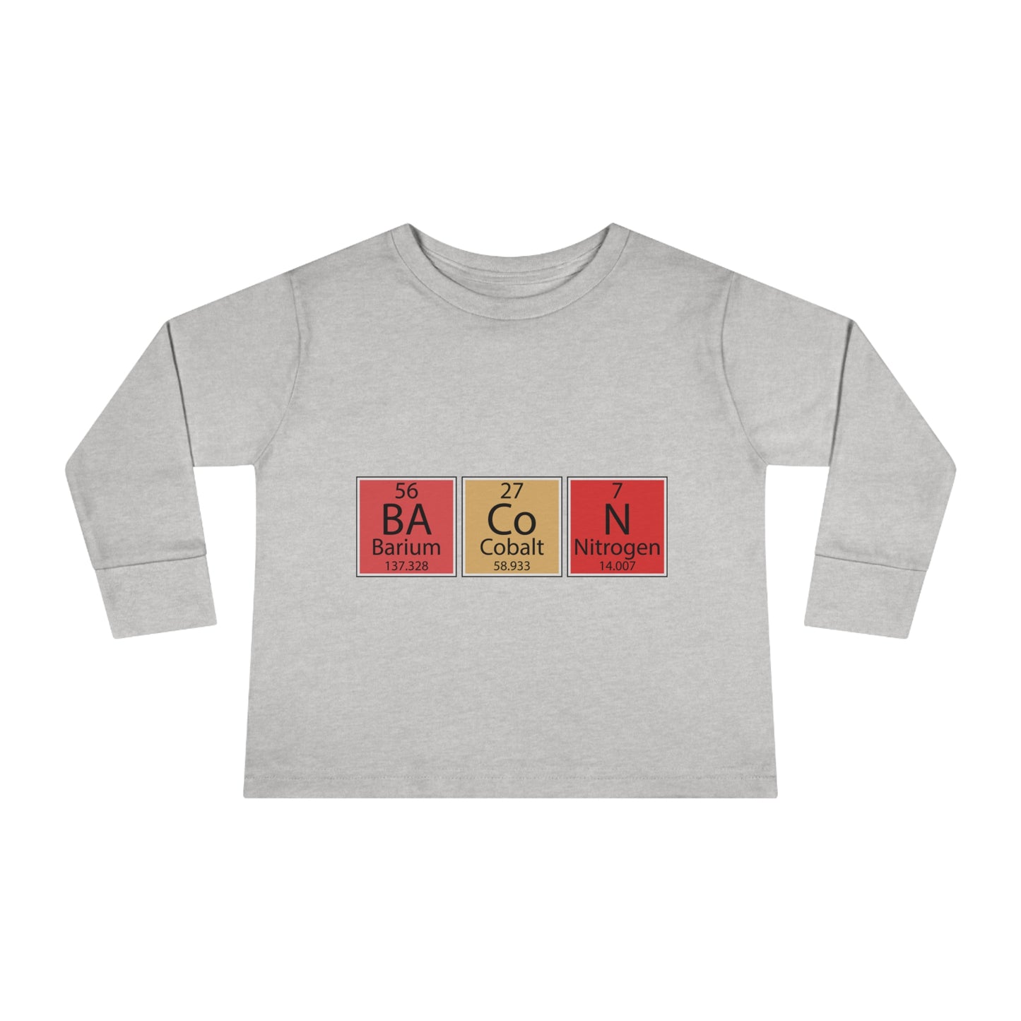 Bacon-Toddler Long Sleeve Tee