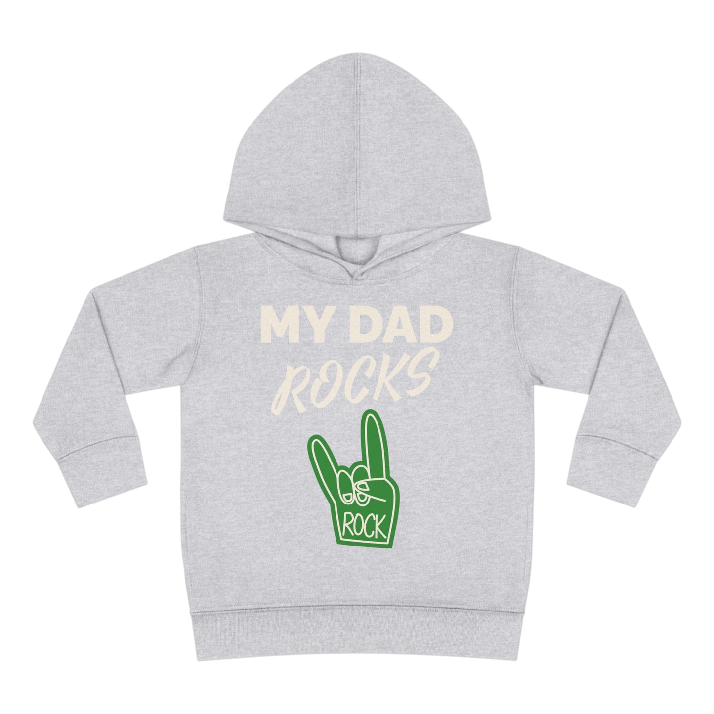 My dad rocks-Toddler Pullover Fleece Hoodie