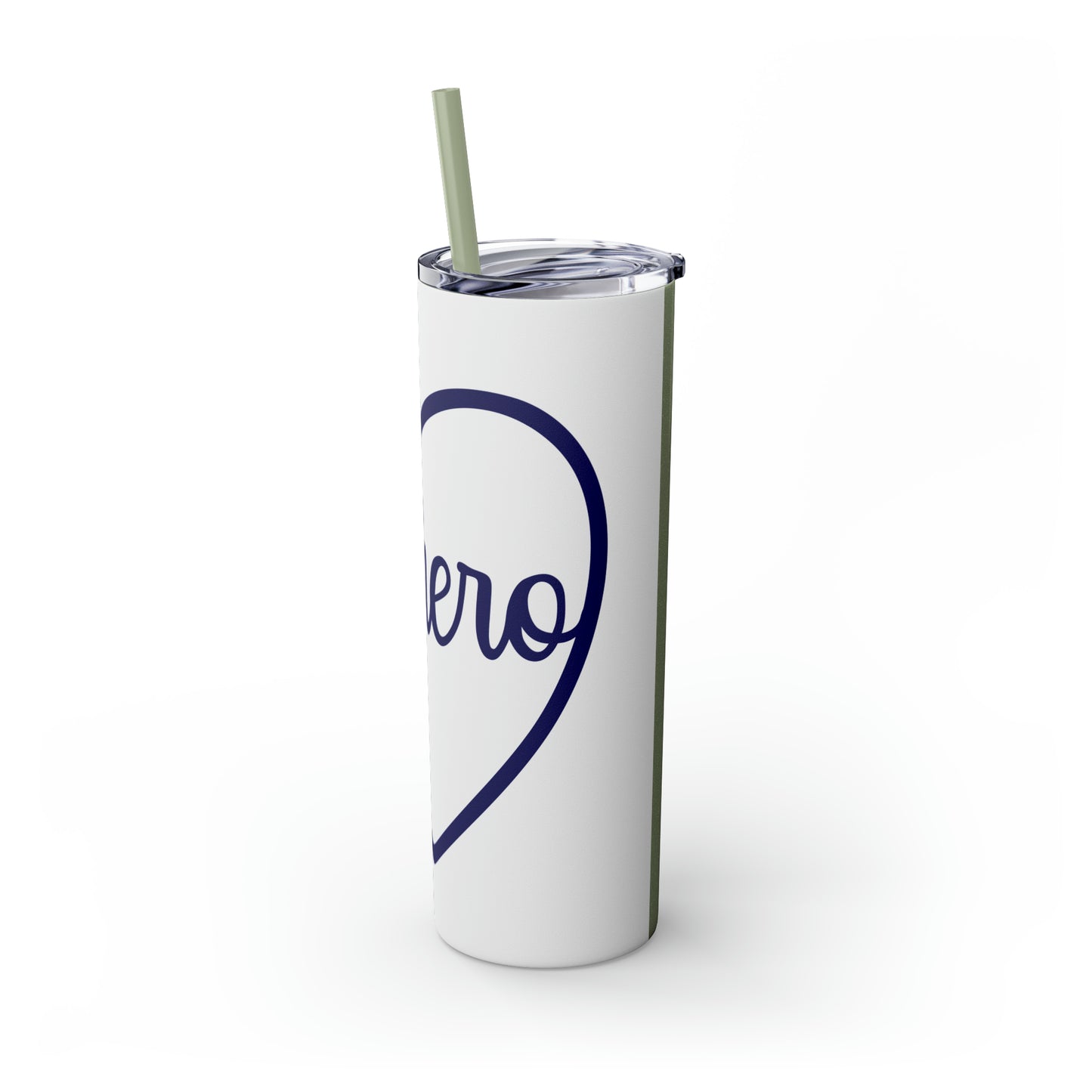 Hero-Skinny Tumbler with Straw, 20oz