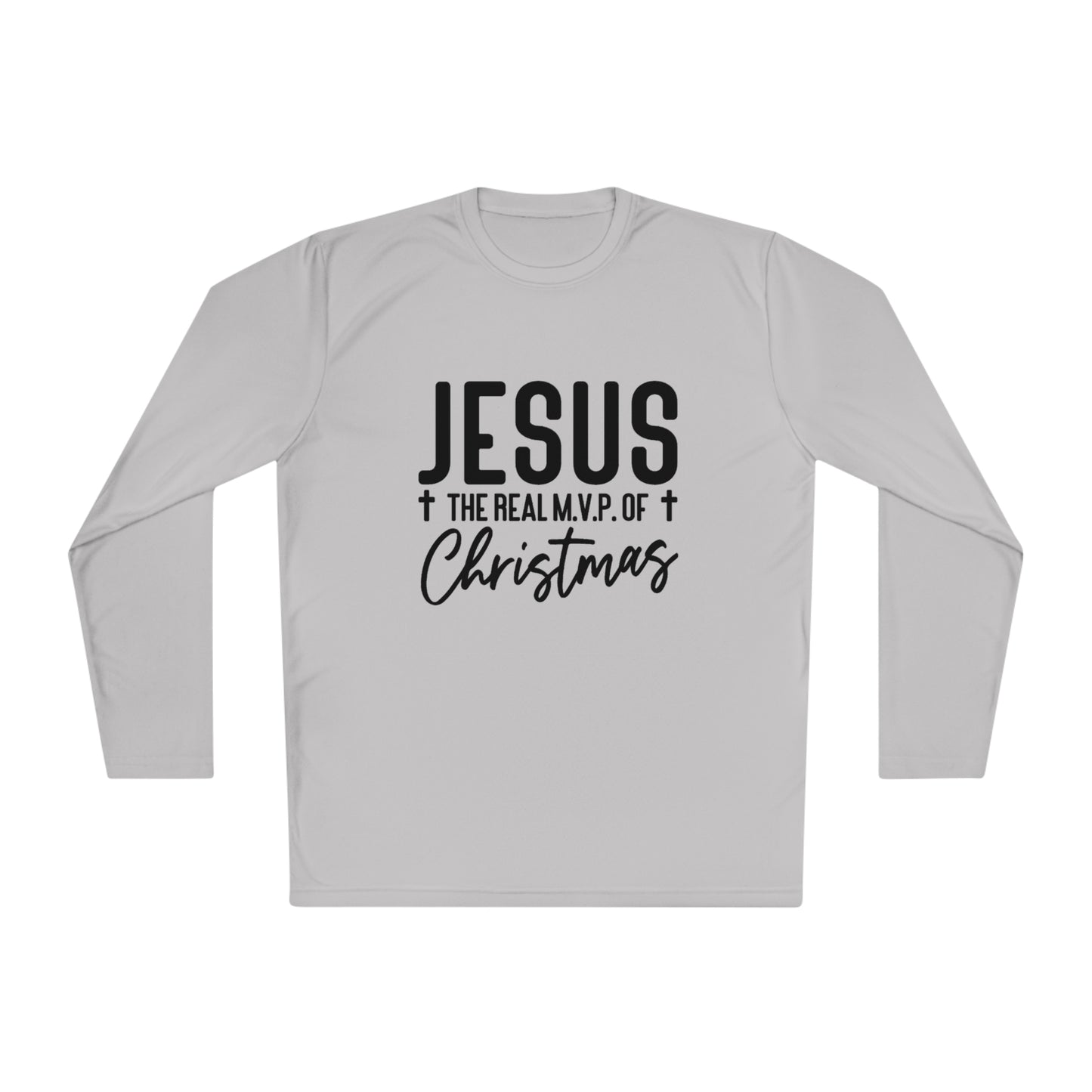 Jesus MVP of Christmas- Unisex Lightweight Long Sleeve Tee