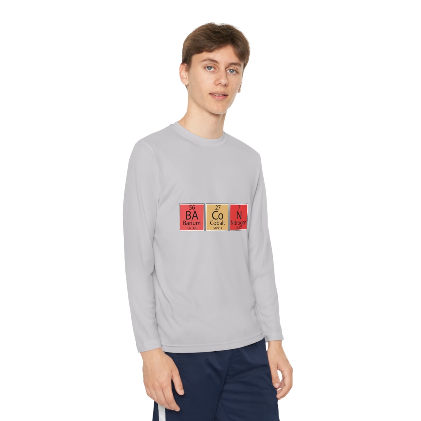 Bacon-Youth Long Sleeve Competitor Tee