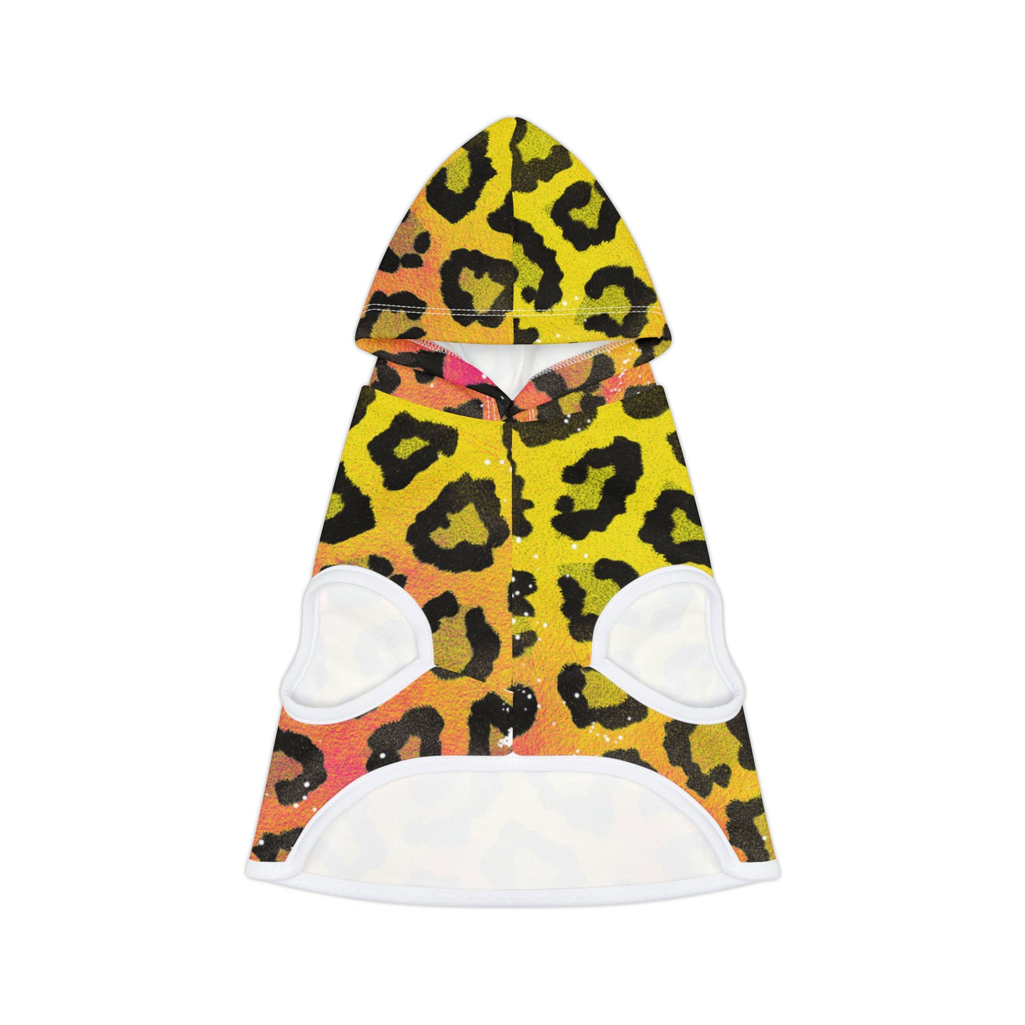 Orange and Pink - Cheetah print- Pet Hoodie