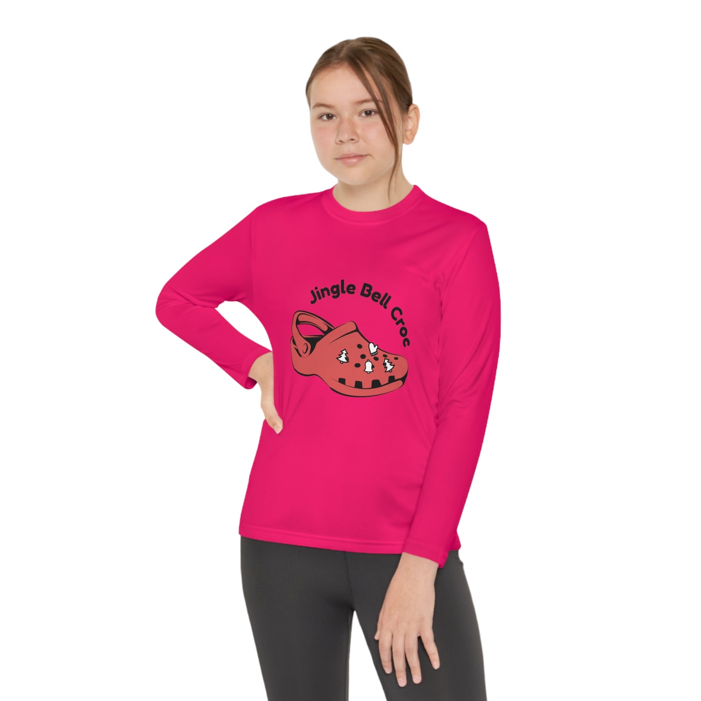 Jingle Bell Crocks-Youth Long Sleeve Competitor Tee