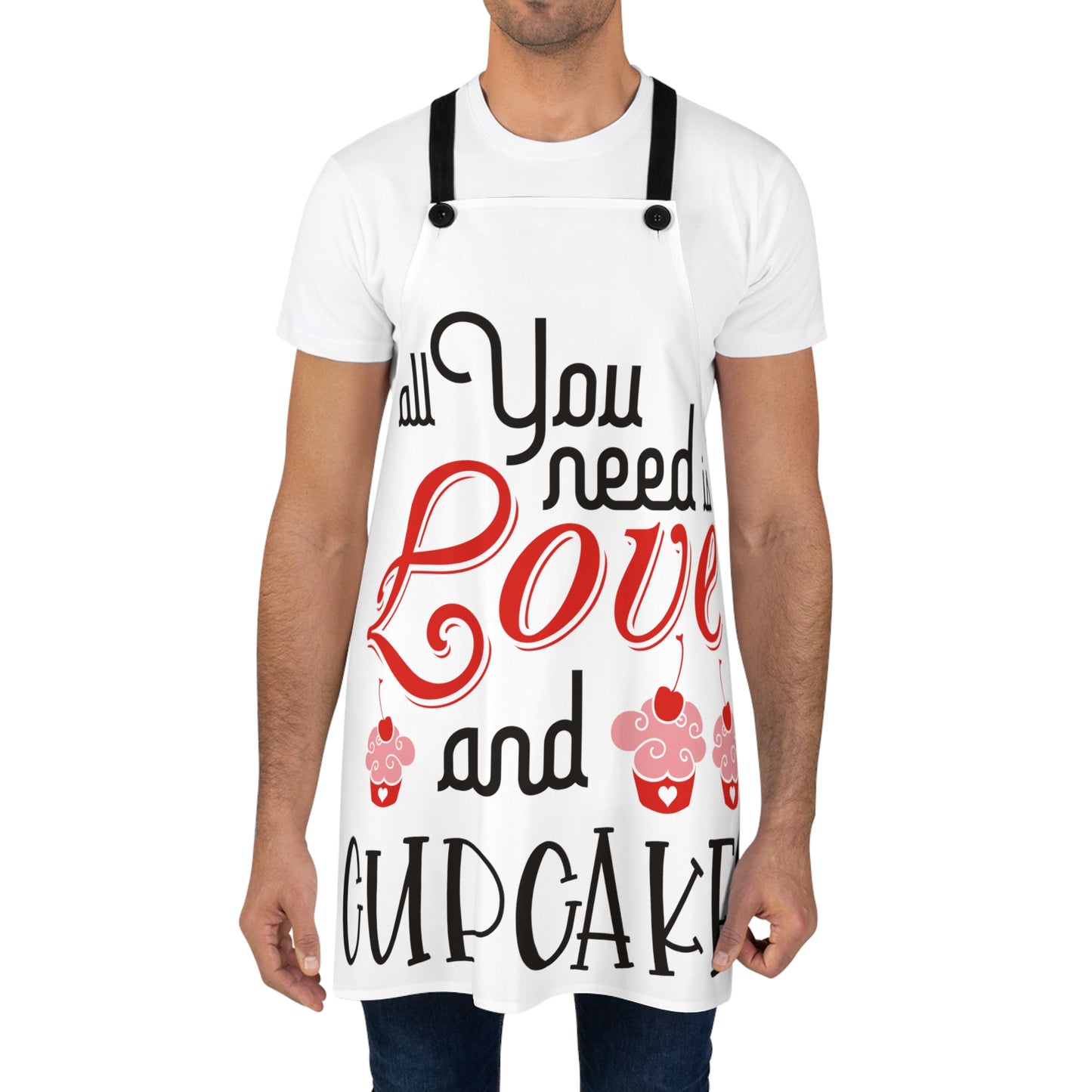 All I need is love and cupcakes- Apron (AOP)