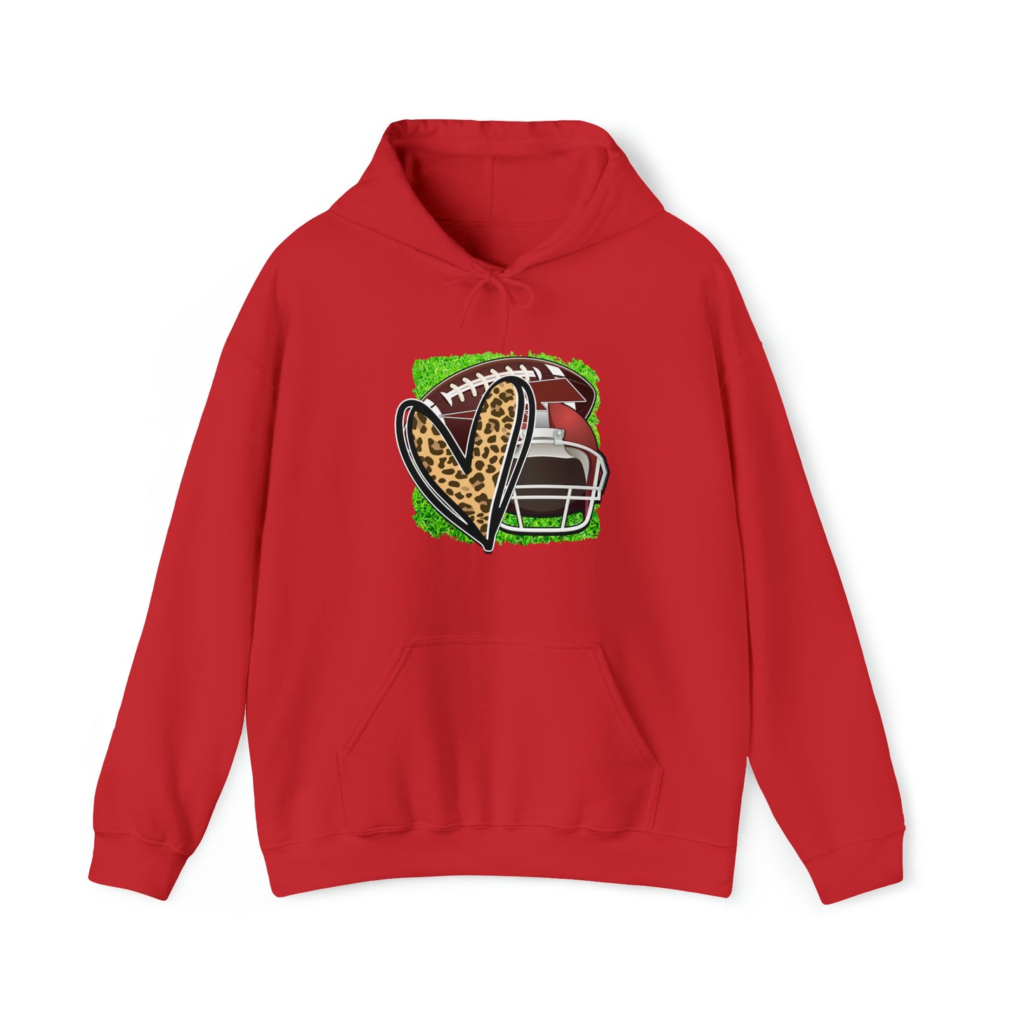 The love of football- Unisex Heavy Blend™ Hooded Sweatshirt