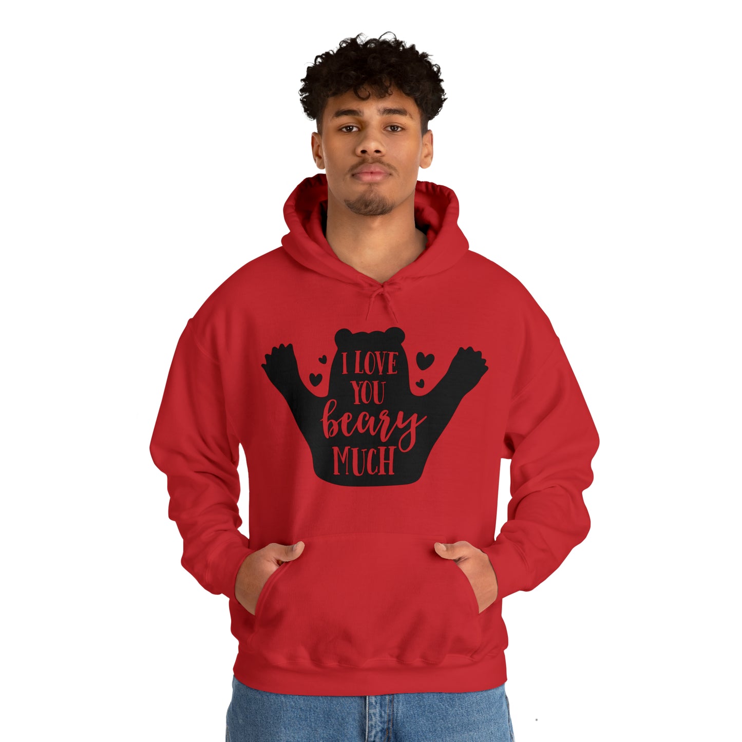 I love you Beary much- Unisex Heavy Blend™ Hooded Sweatshirt