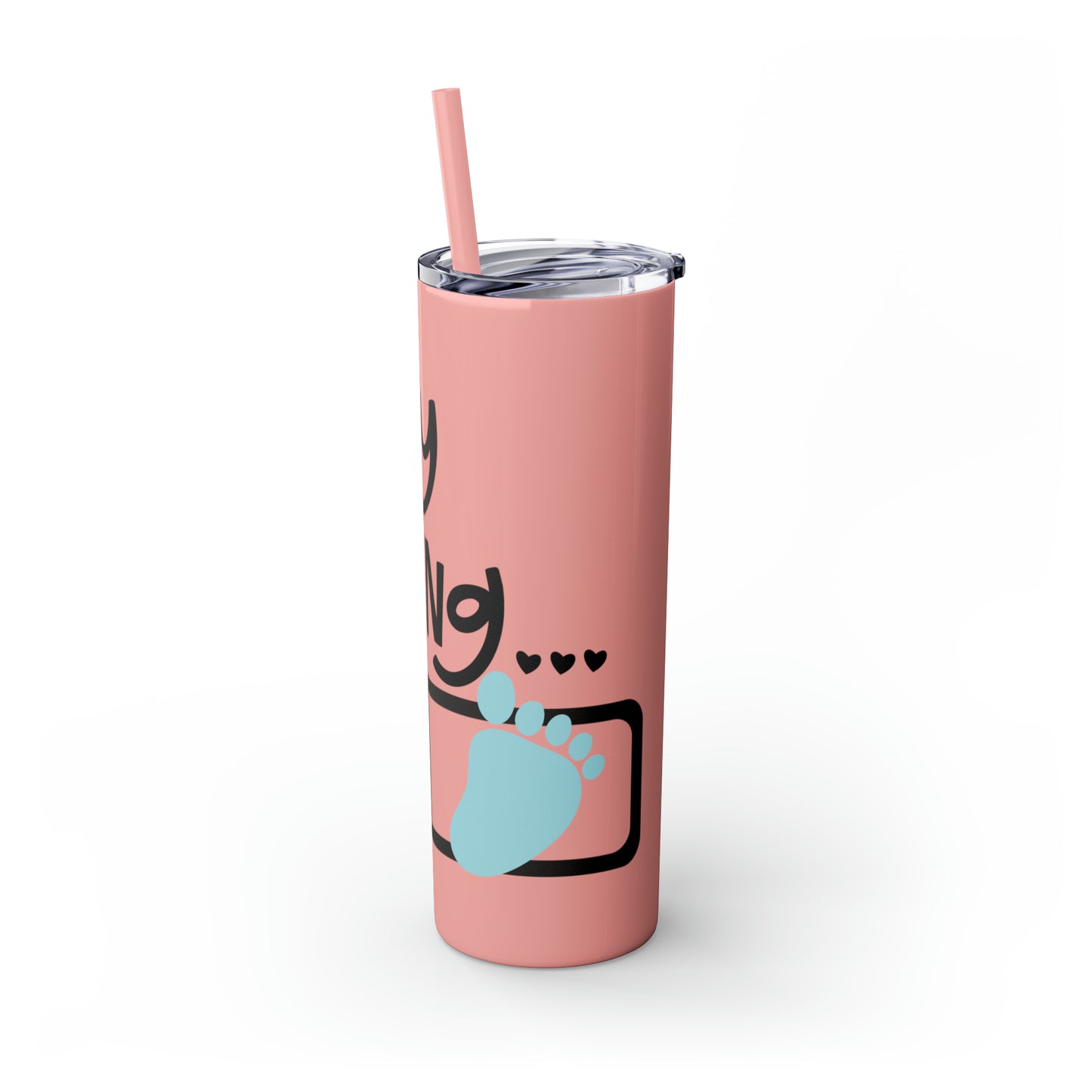 Baby loading- Skinny Tumbler with Straw, 20oz