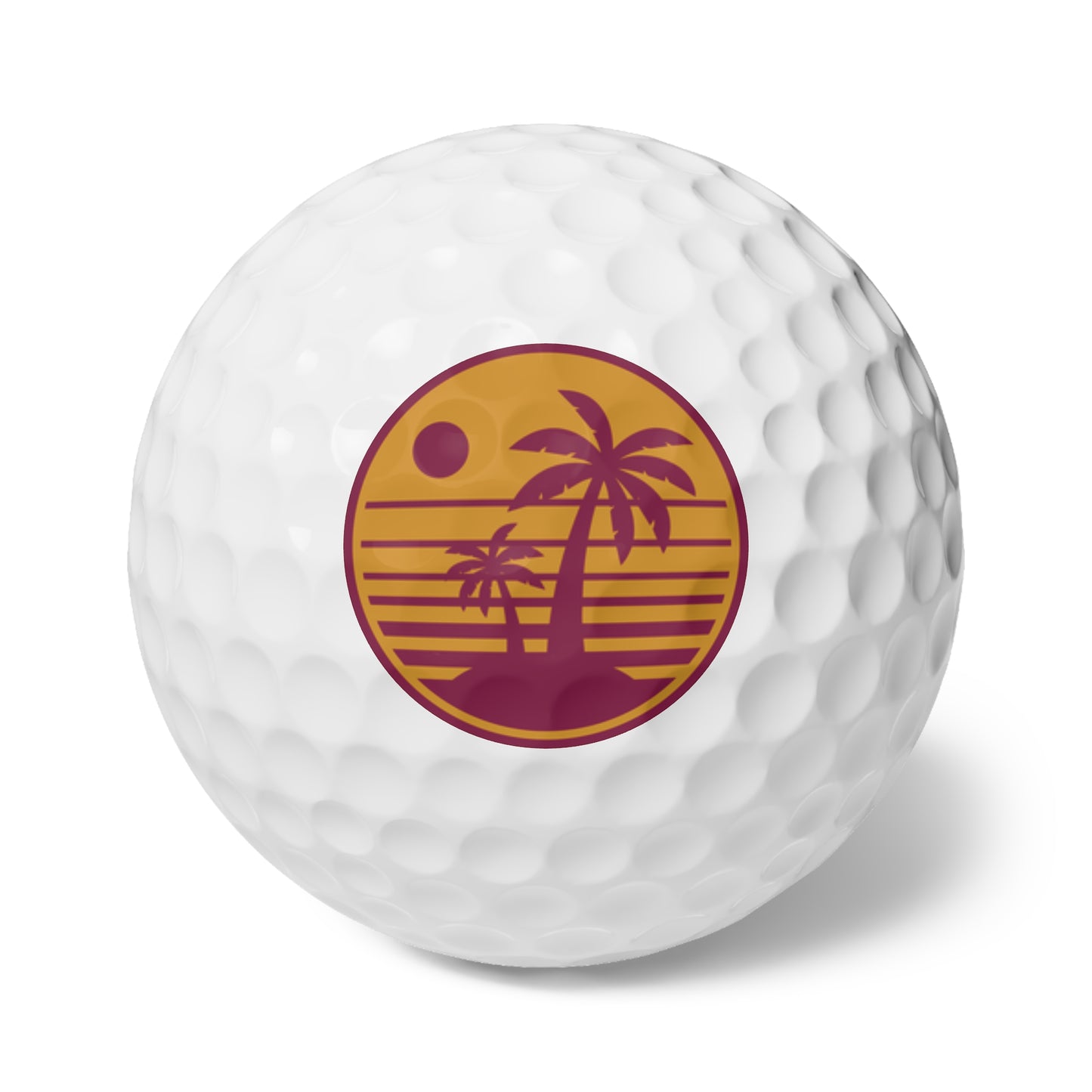 PALM TREE -Golf Balls, 6pcs