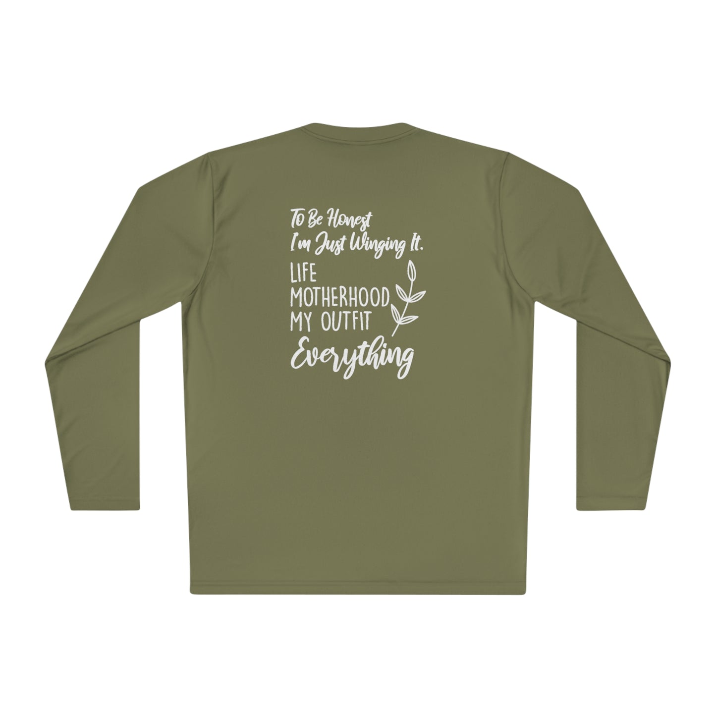 To be honest, I'm just winging it -Unisex Lightweight Long Sleeve Tee