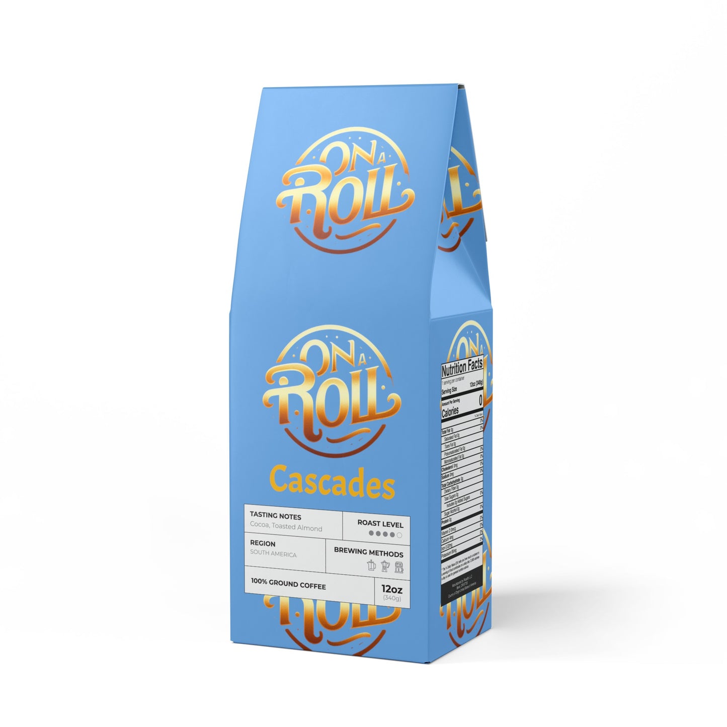 On the Roll - Cascades Coffee Blend (Medium-Dark Roast)