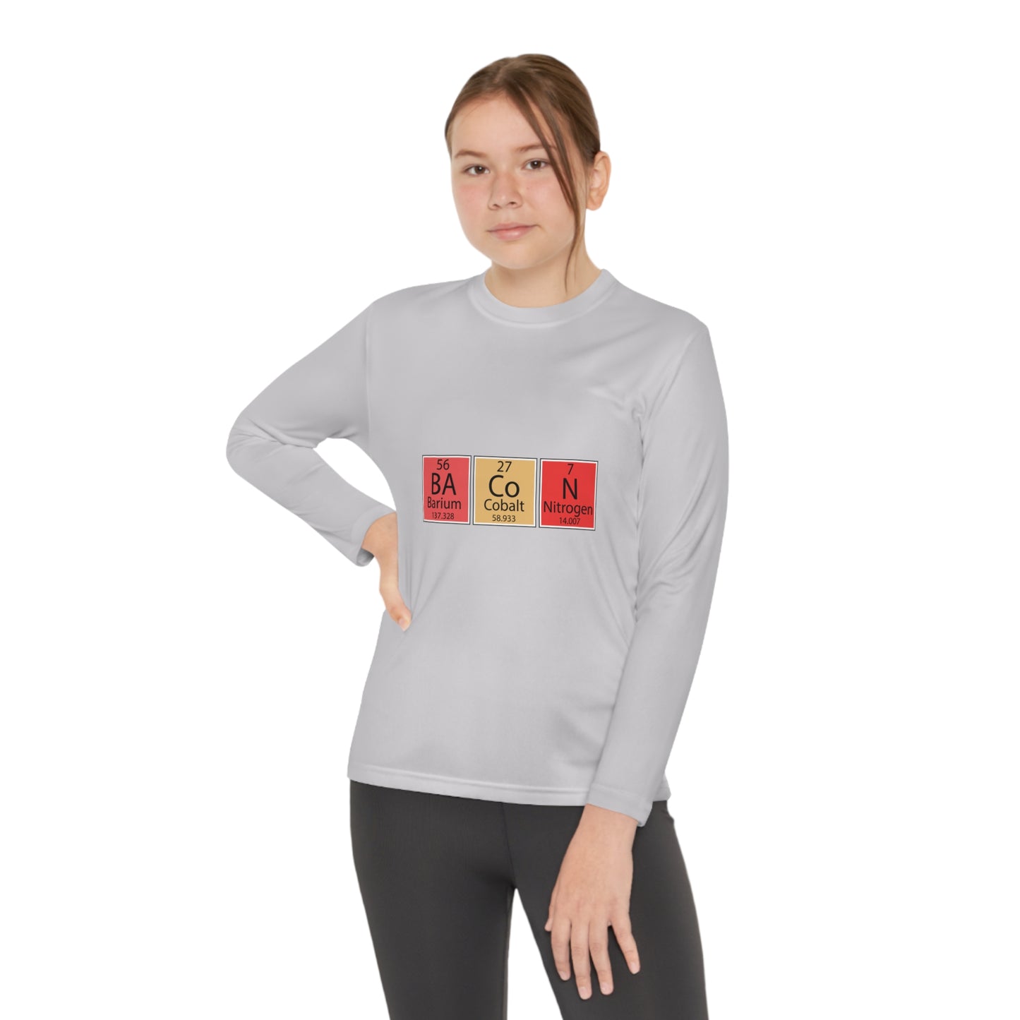 Bacon-Youth Long Sleeve Competitor Tee