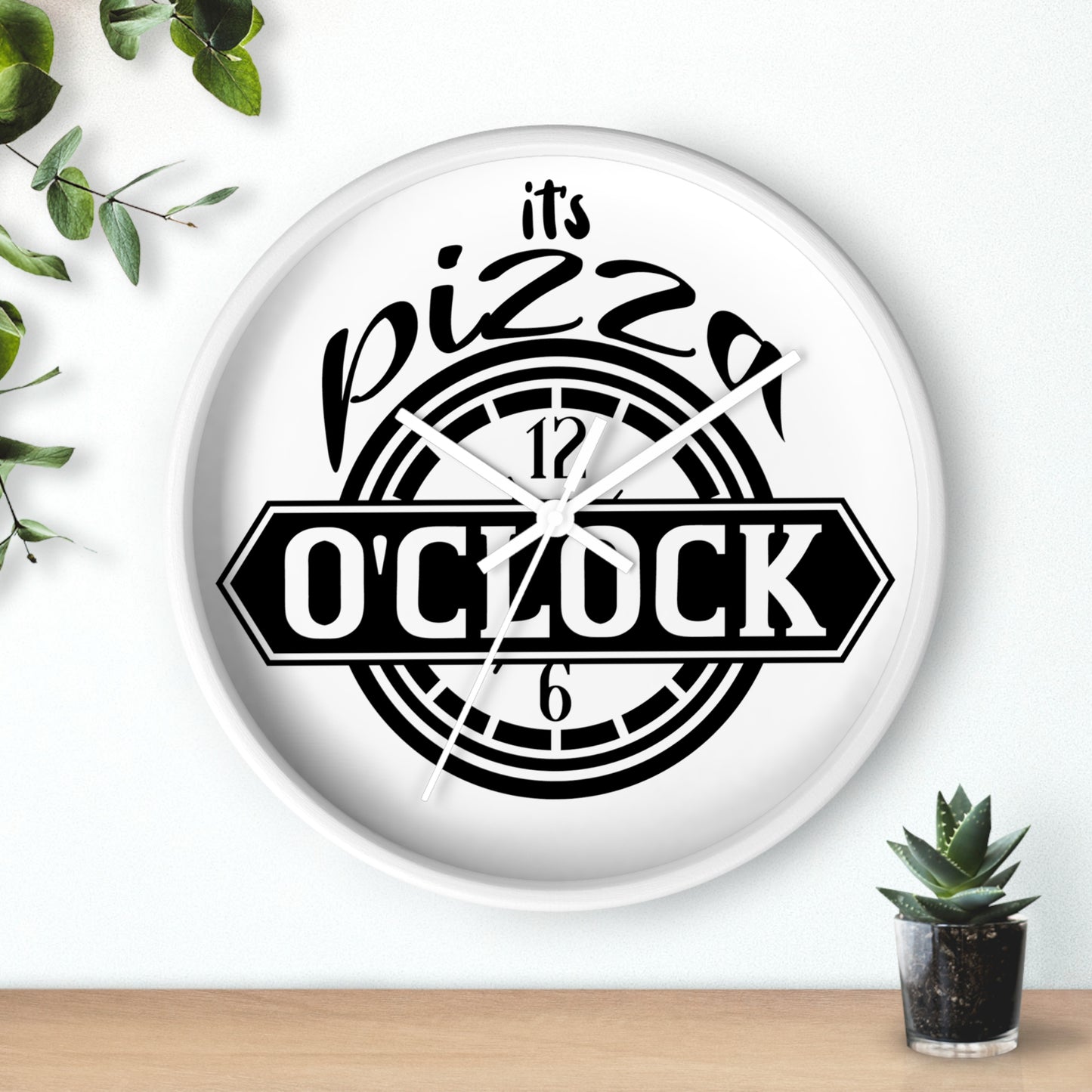 It's pizza 'clockWall Clock