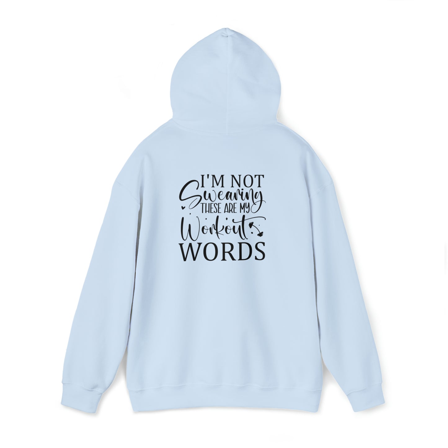 Workout words- Unisex Heavy Blend™ Hooded Sweatshirt