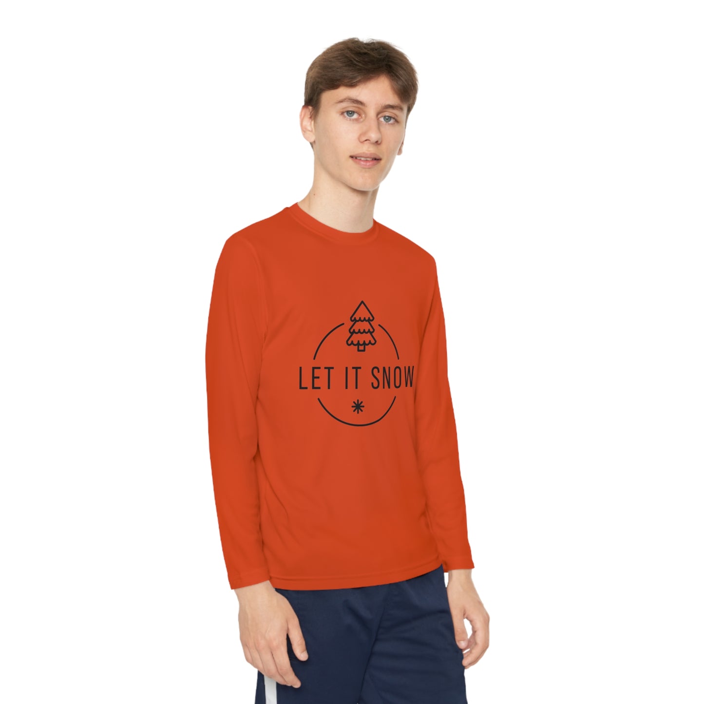 Let it snow- Youth Long Sleeve Competitor Tee