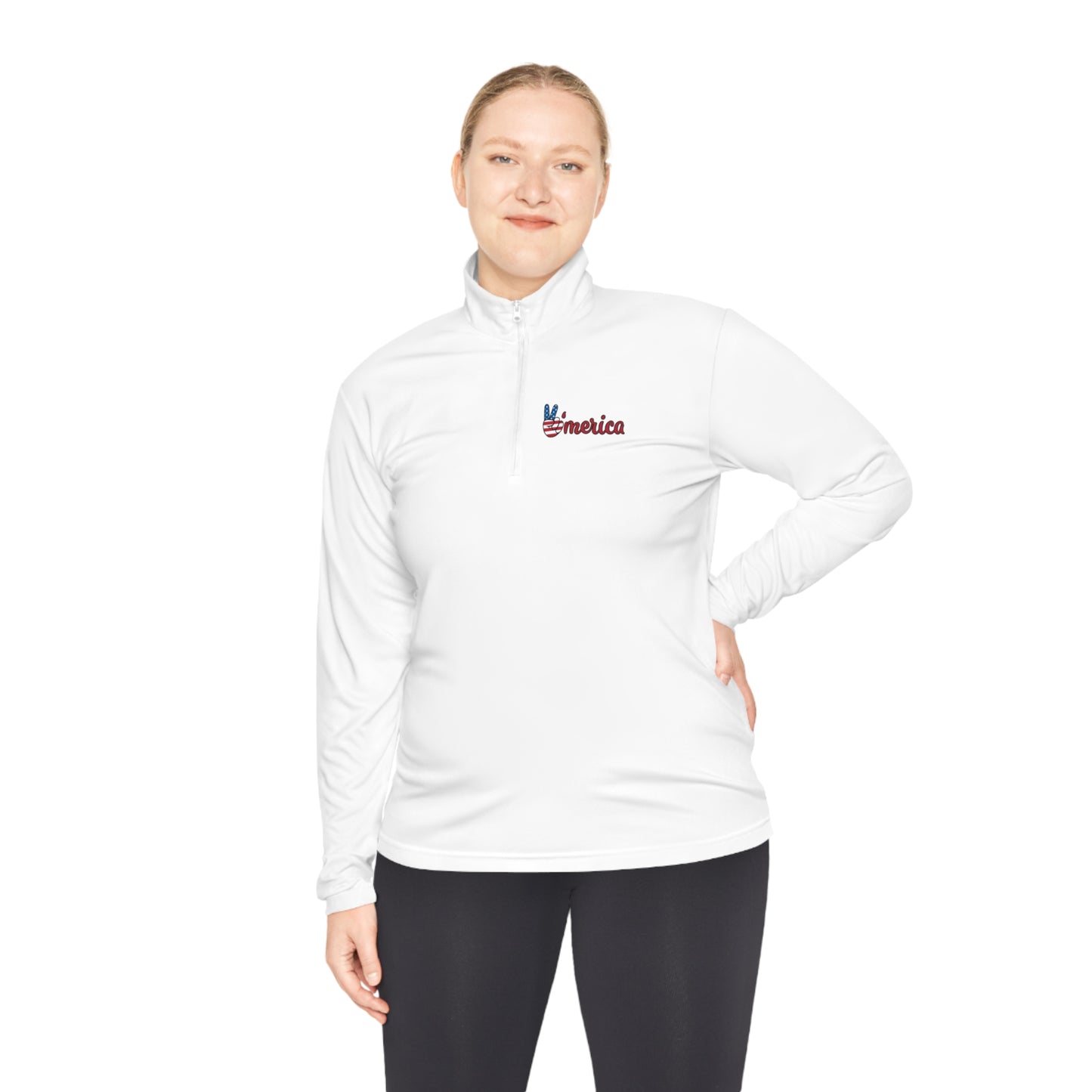 American Peace-Unisex Quarter-Zip Pullover