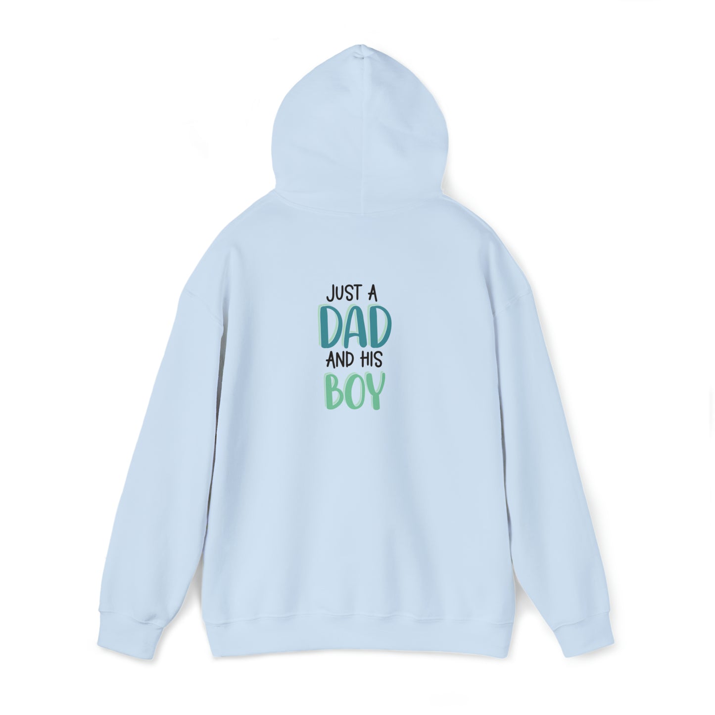 Just a dad and his boy- Unisex Heavy Blend™ Hooded Sweatshirt