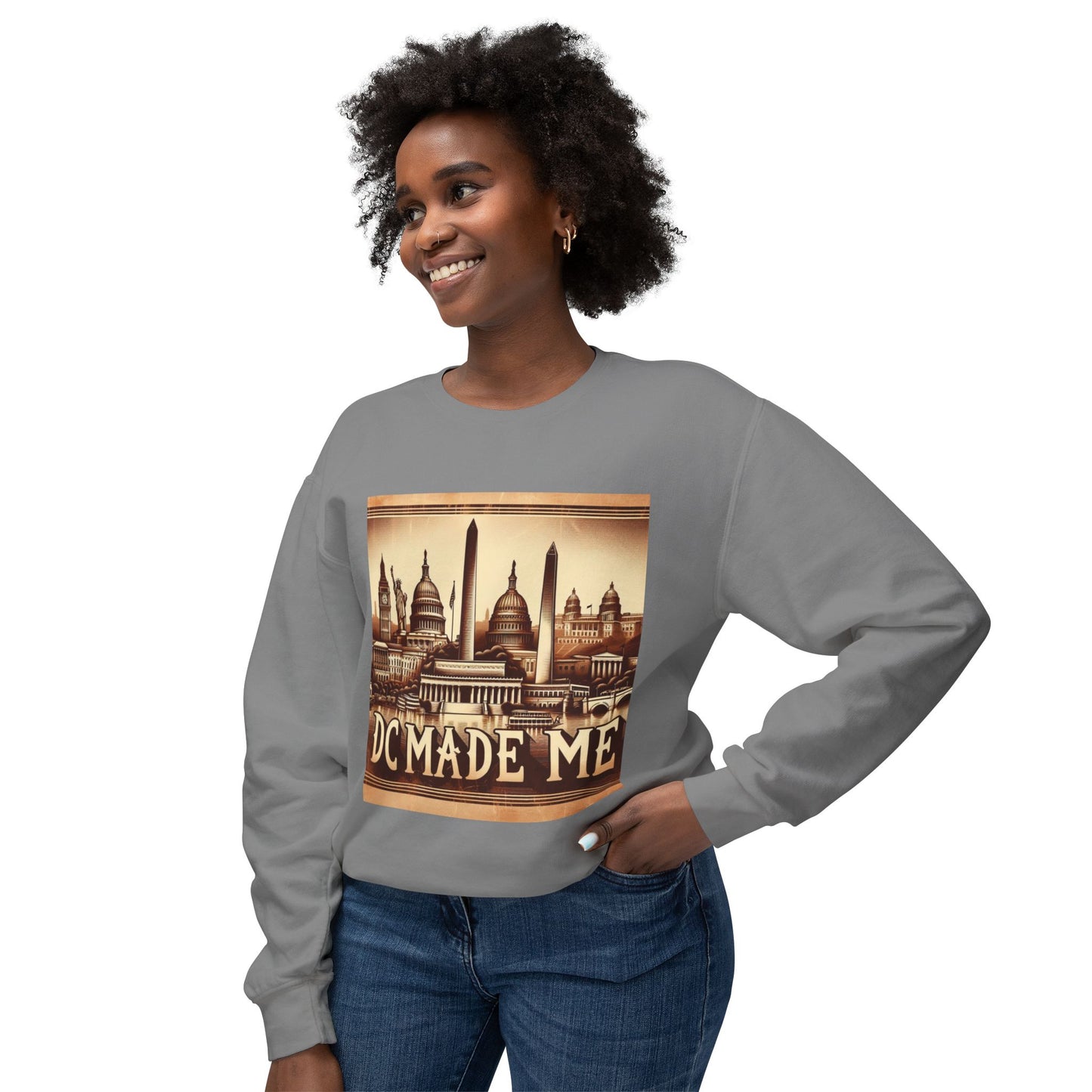 DC Made Me-Unisex Lightweight Crewneck Sweatshirt