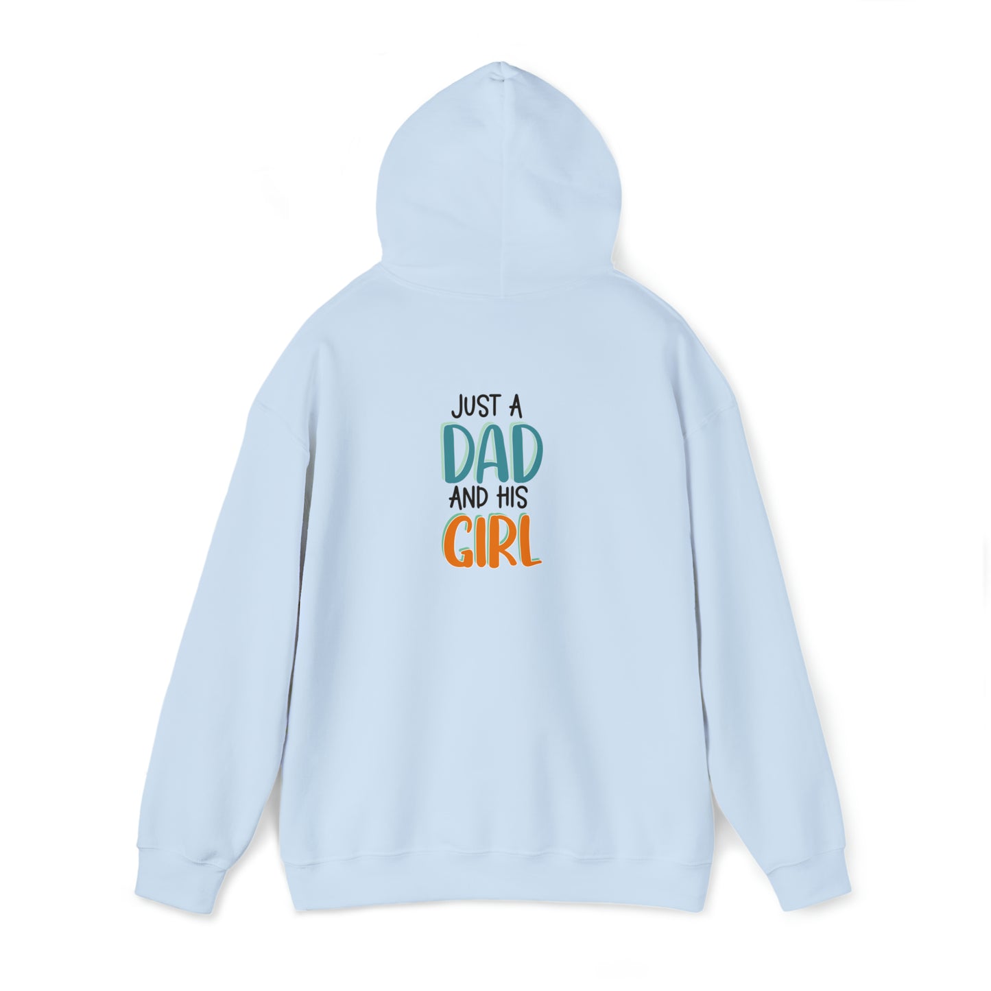 Just a dad and his girl- Unisex Heavy Blend™ Hooded Sweatshirt